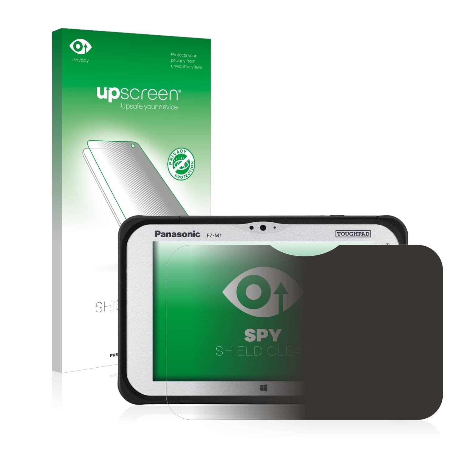 upscreen Spy Shield Clear Premium Blickschutzfolie für Panasonic Toughbook M1