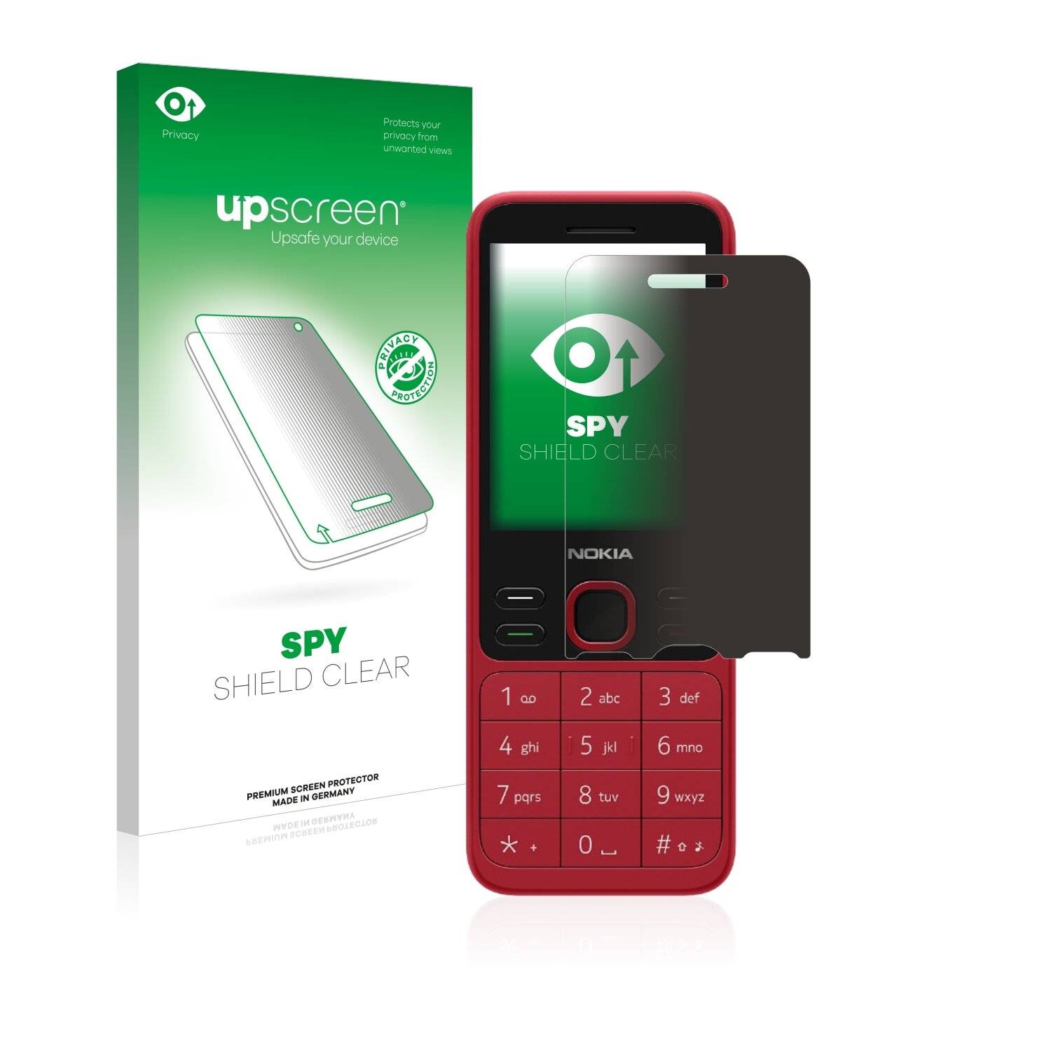 upscreen Spy Shield Clear Premium Blickschutzfolie für Nokia 150