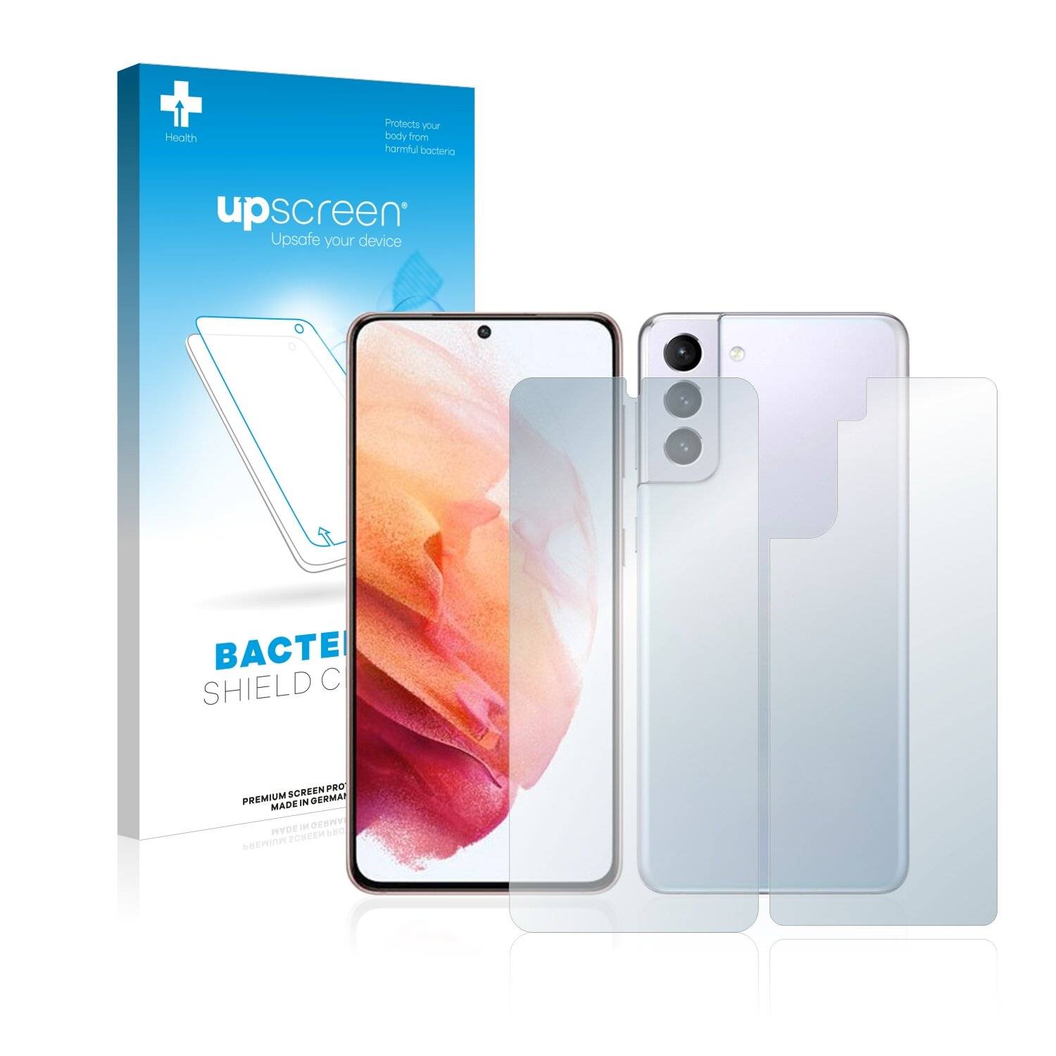 upscreen Bacteria Shield Clear Premium Antibakterielle Displayschutzfolie für Samsung Galaxy