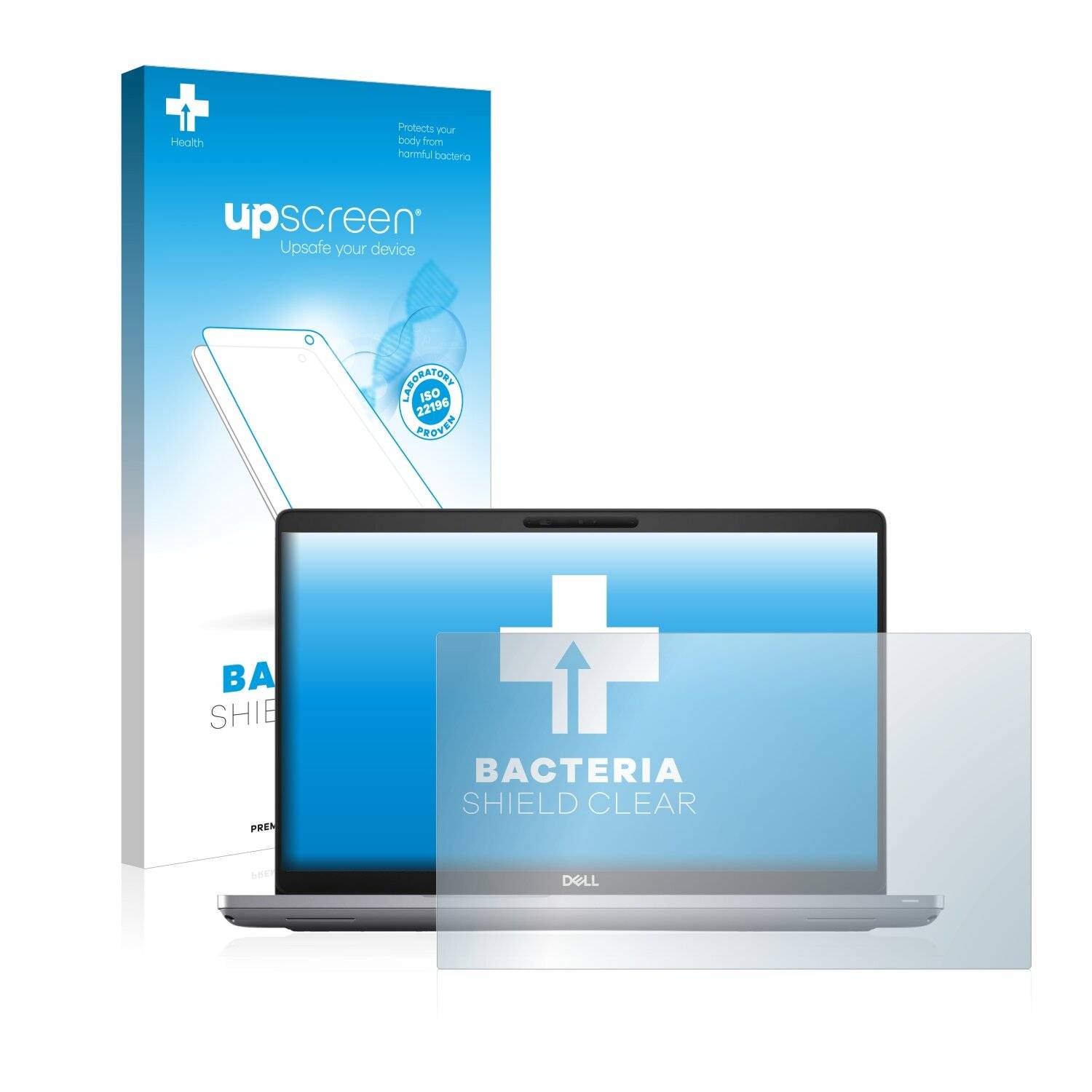 upscreen Bacteria Shield Clear Premium Antibakterielle Displayschutzfolie für Dell Latitude
