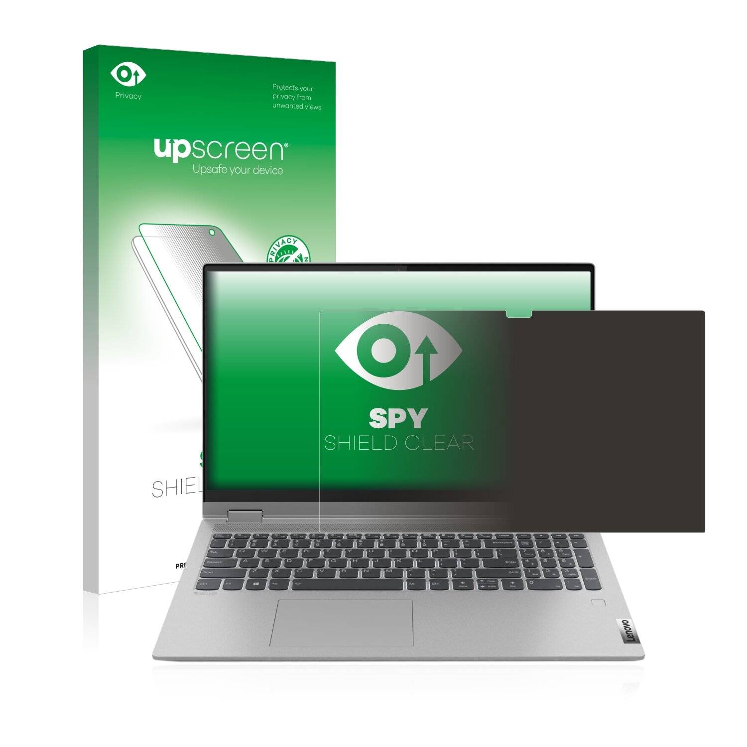 upscreen Spy Shield Clear Premium Blickschutzfolie für Lenovo IdeaPad Flex 5