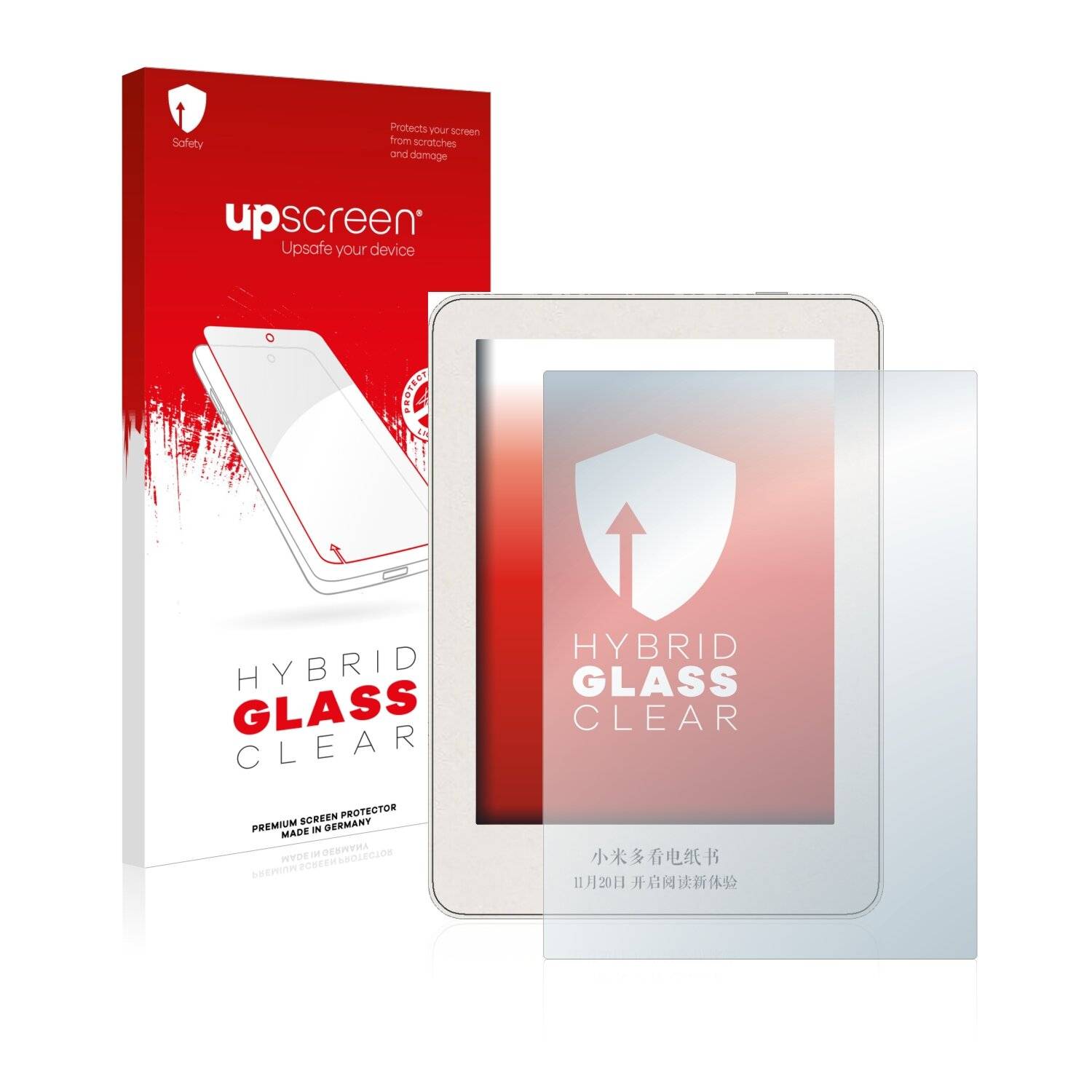 upscreen Hybrid Glass Clear Premium Schutzglas Folie für Xiaomi Mi