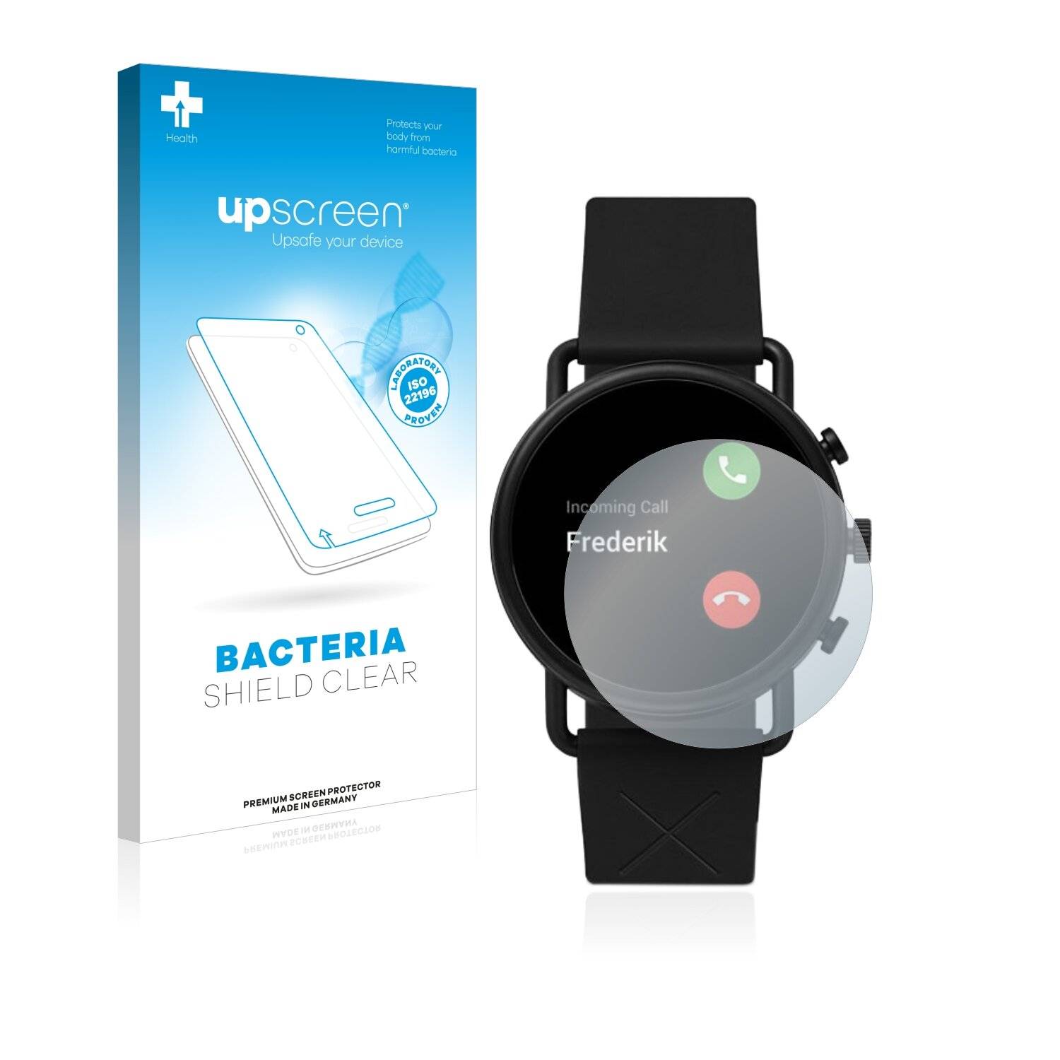 upscreen Bacteria Shield Clear Premium Antibakterielle Displayschutzfolie für Skagen