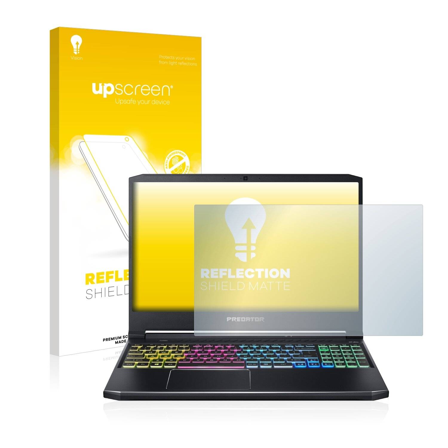 upscreen Reflection Shield Matte Premium Displayschutzfolie für Acer Predator Helios