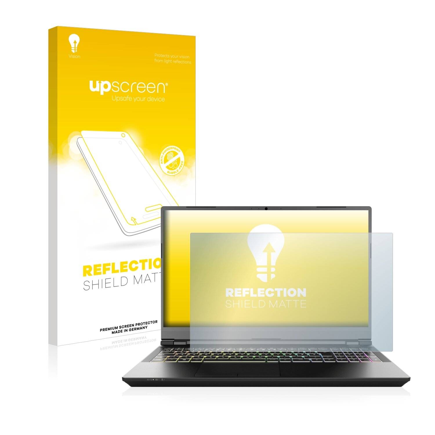 upscreen Reflection Shield Matte Premium Displayschutzfolie für Schenker XMG Pro