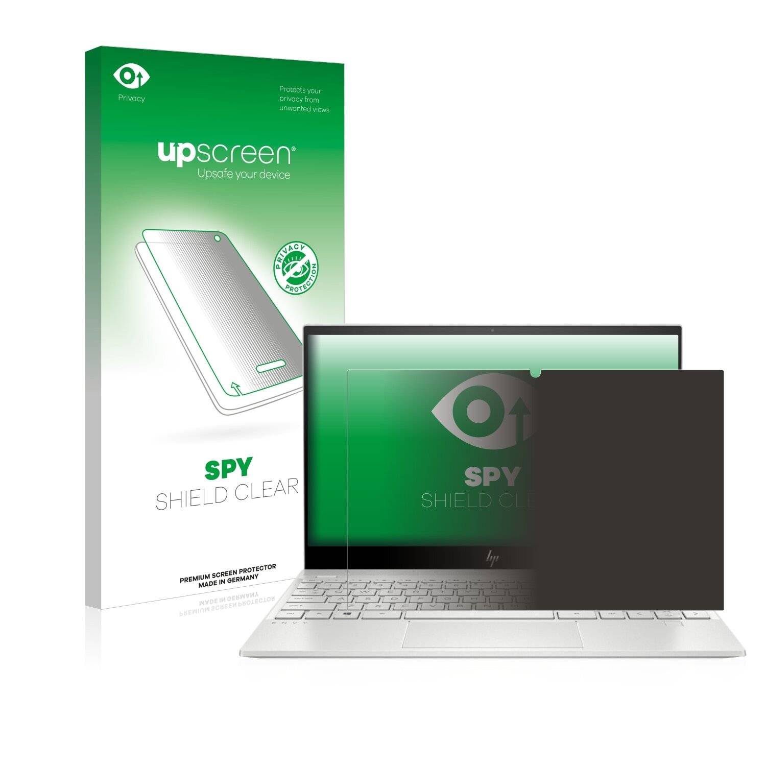 upscreen Spy Shield Clear Premium Blickschutzfolie für HP Envy