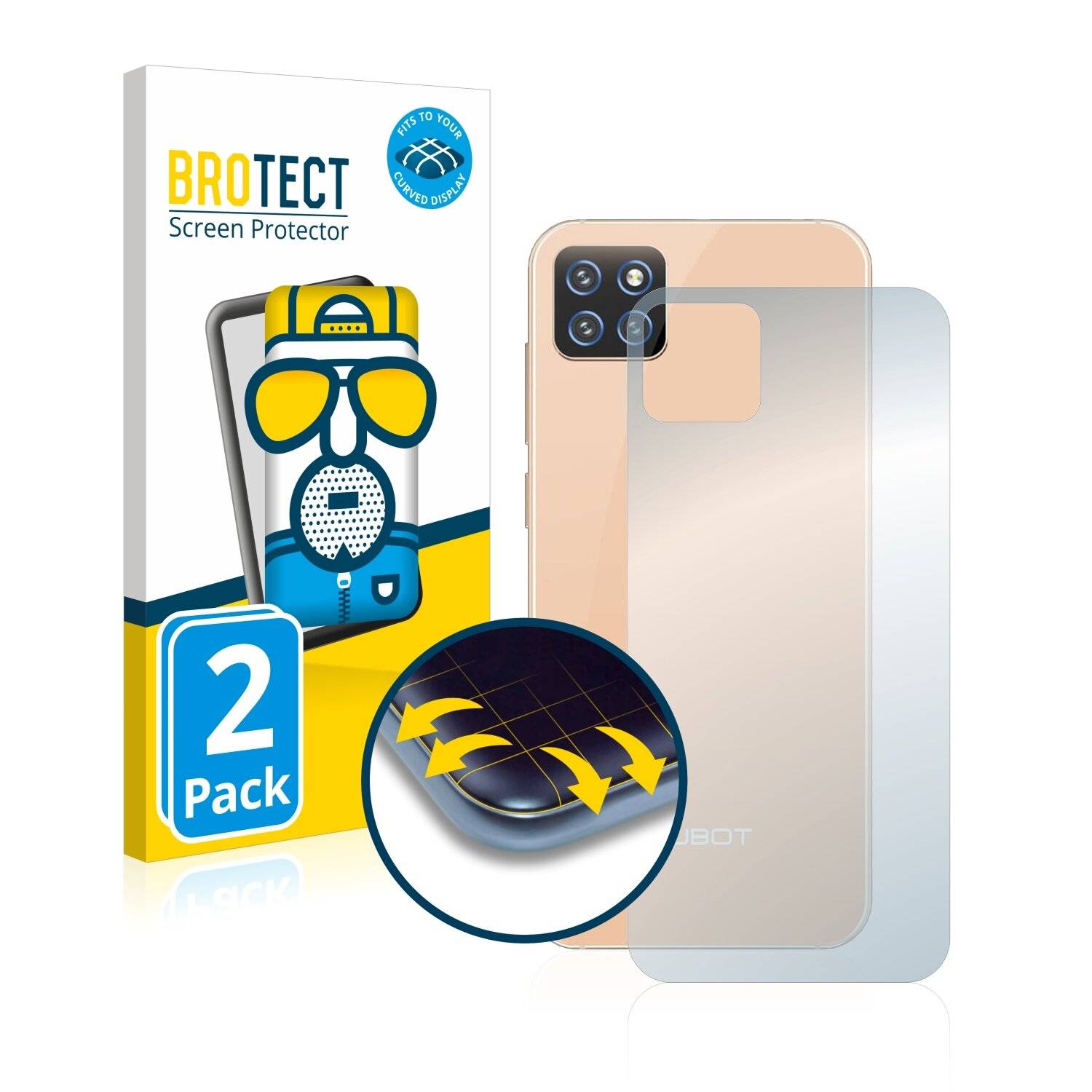 2x BROTECT Flex Matte Full-Cover Displayschutzfolie für Cubot X20 Pro