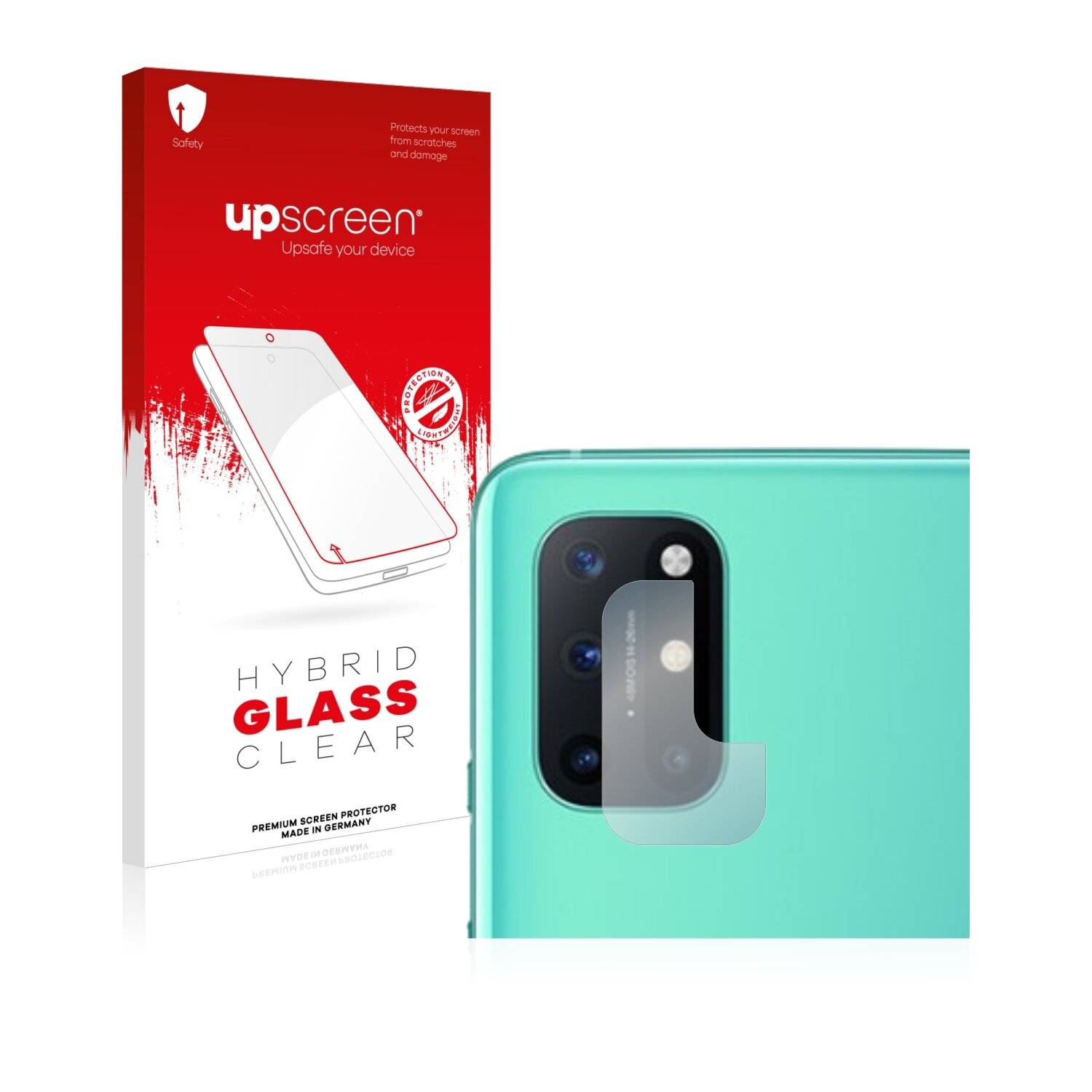 upscreen Hybrid Glass Clear Premium Schutzglas Folie für OnePlus 8T Plus (NUR