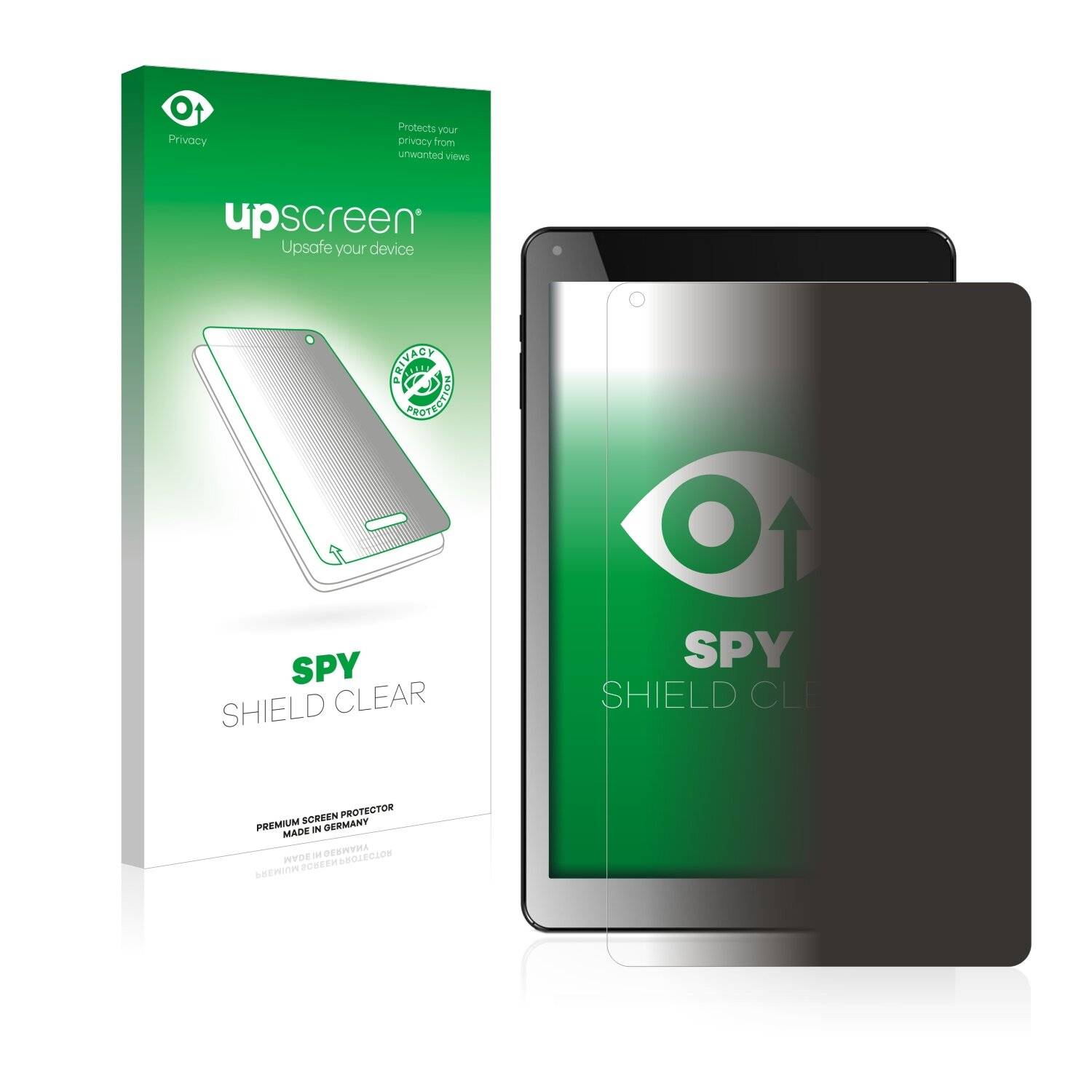 upscreen Spy Shield Clear Premium Blickschutzfolie für Odys Maven X10 HD
