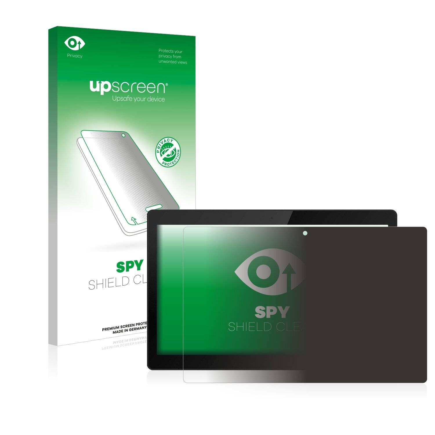 upscreen Spy Shield Clear Premium Blickschutzfolie für TrekStor Surftab Theatre