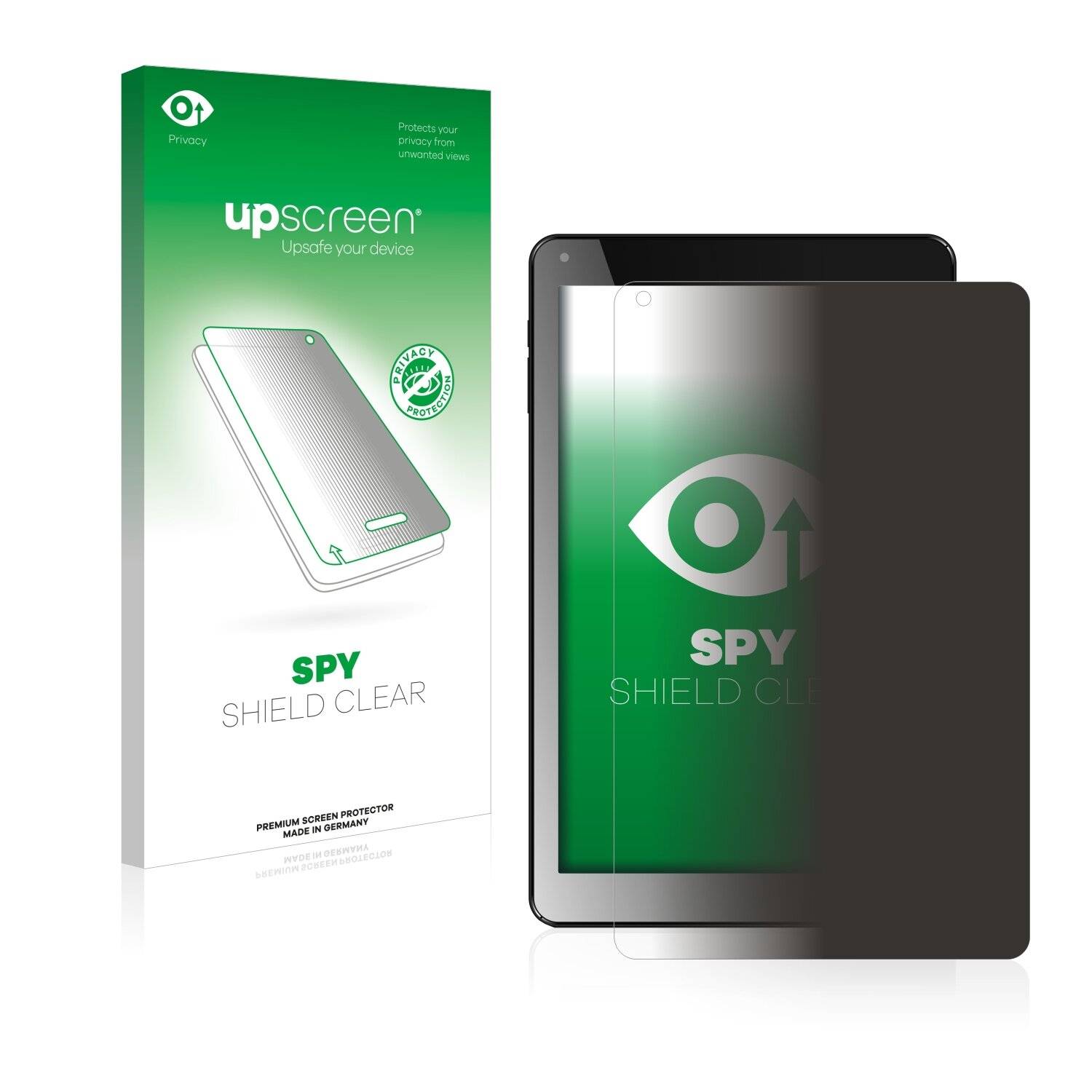 upscreen Spy Shield Clear Premium Blickschutzfolie für Odys NoteTab Pro LTE
