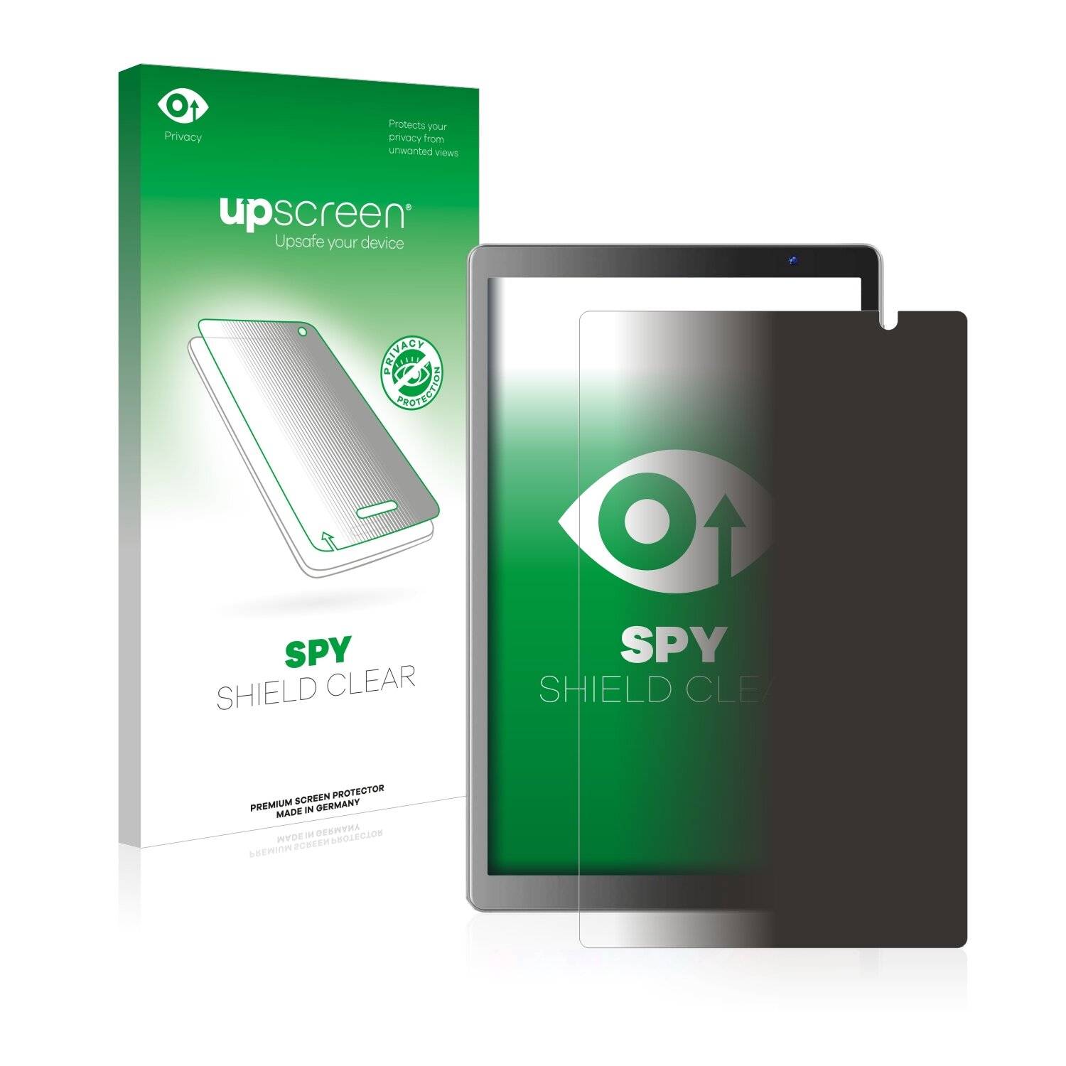 upscreen Spy Shield Clear Premium Blickschutzfolie für Vankyo MatrixPad
