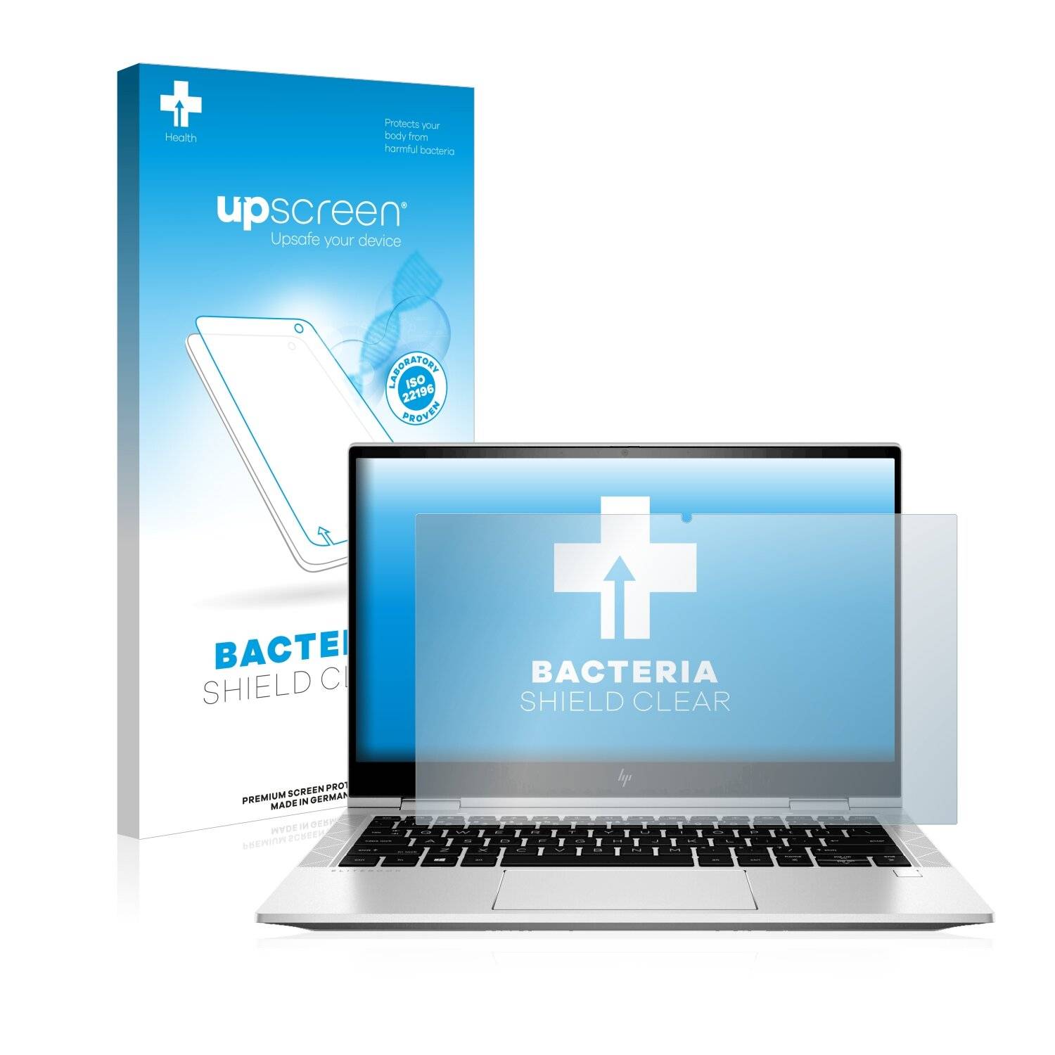 upscreen Bacteria Shield Clear Premium Antibakterielle Displayschutzfolie für HP EliteBook