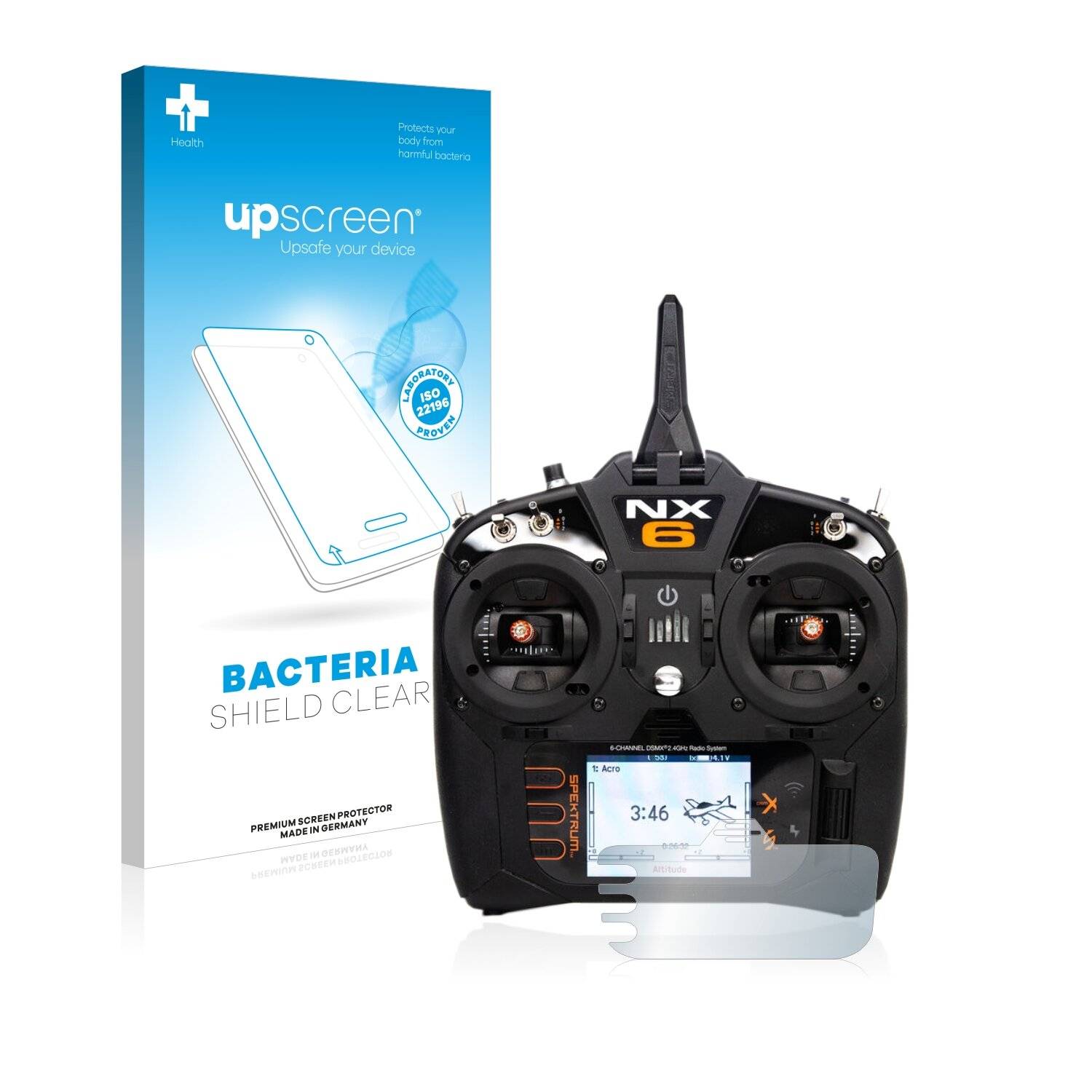upscreen Bacteria Shield Clear Premium Antibakterielle Displayschutzfolie für Spektrum
