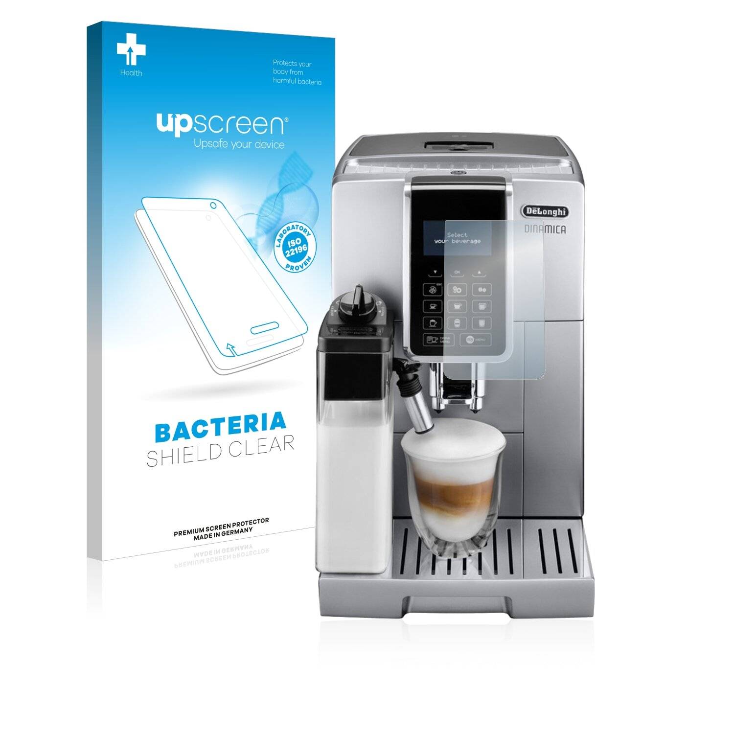 upscreen Bacteria Shield Clear Premium Antibakterielle Displayschutzfolie für DeLonghi