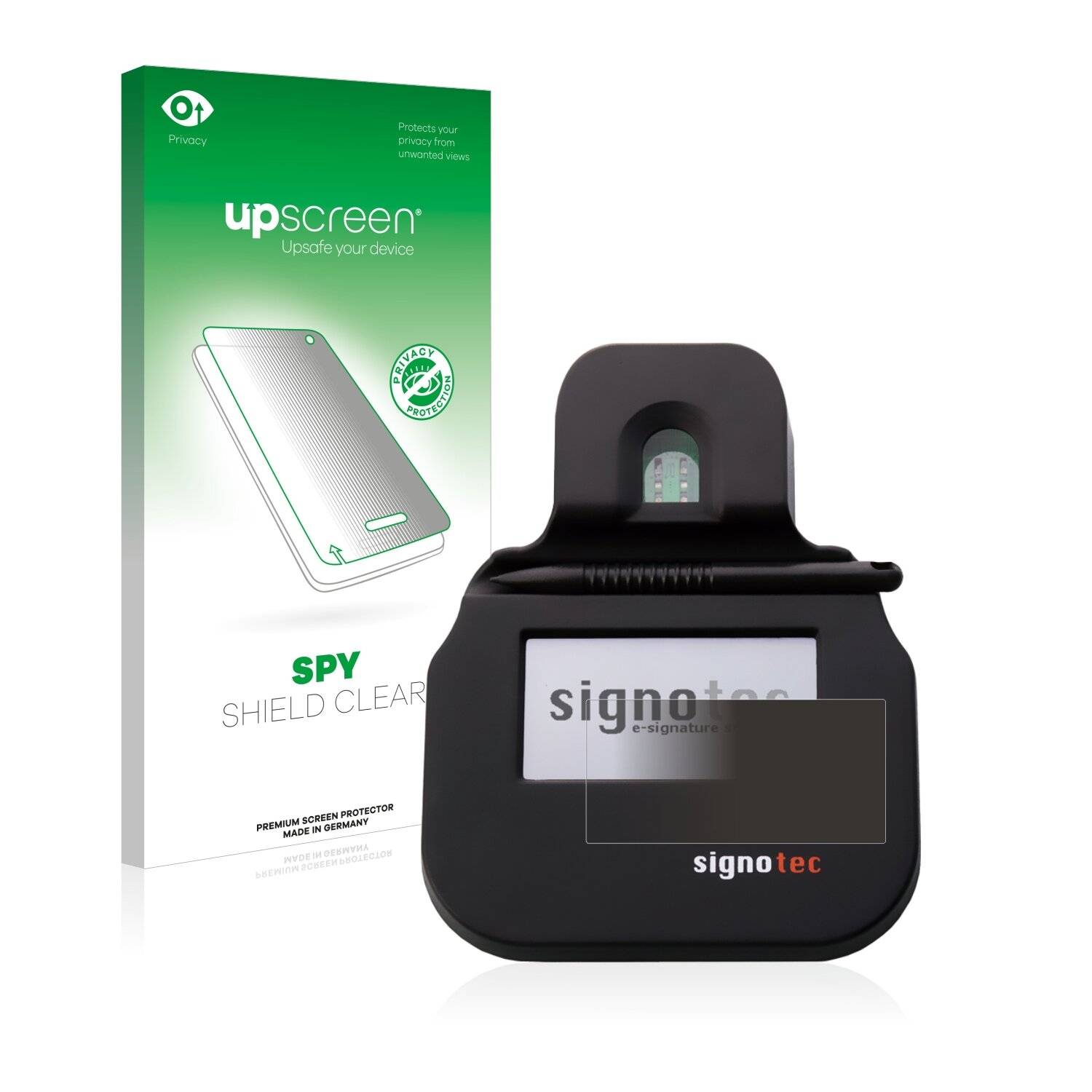 upscreen Spy Shield Clear Premium Blickschutzfolie für Signotec Signature
