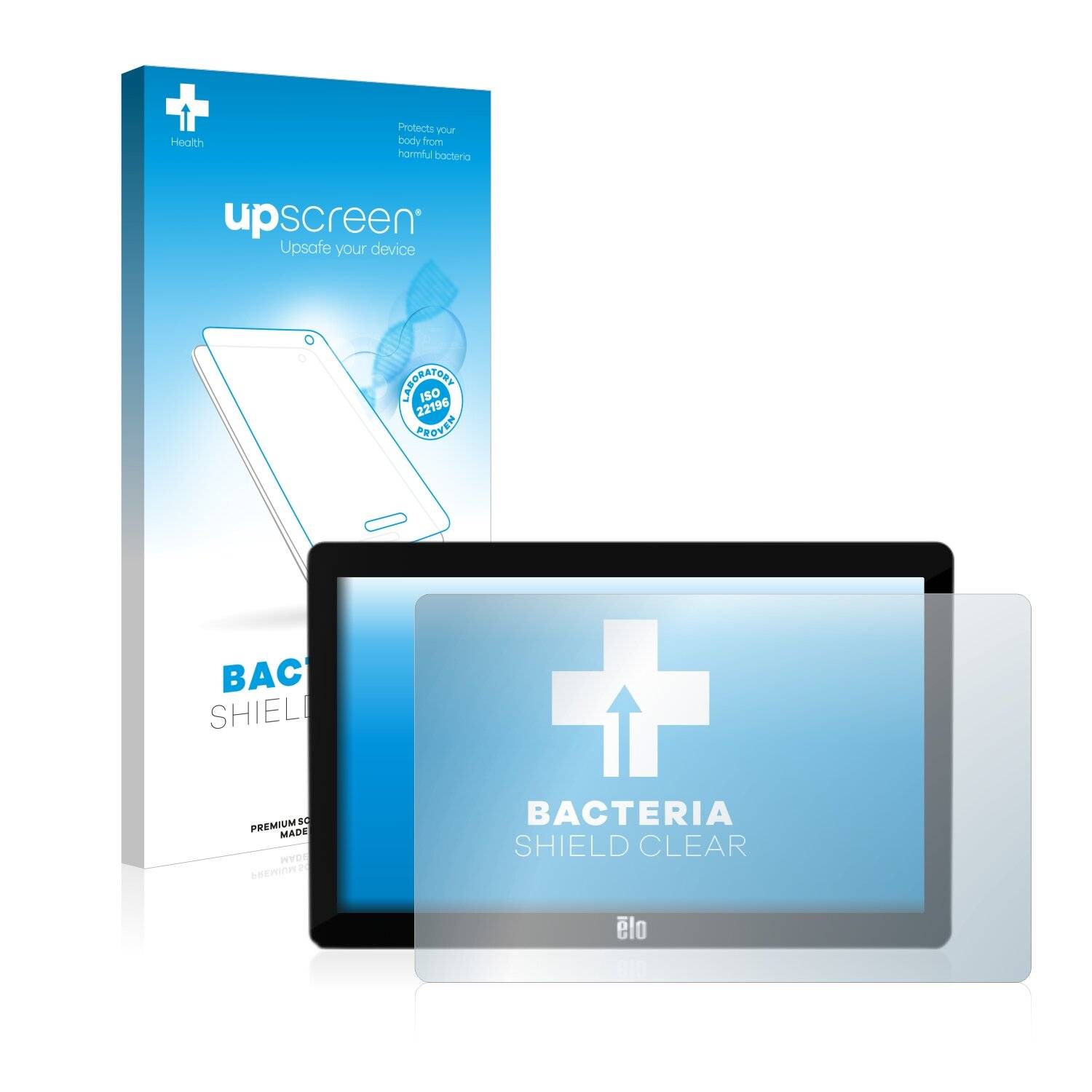 upscreen Bacteria Shield Clear Premium Antibakterielle Displayschutzfolie für Elo
