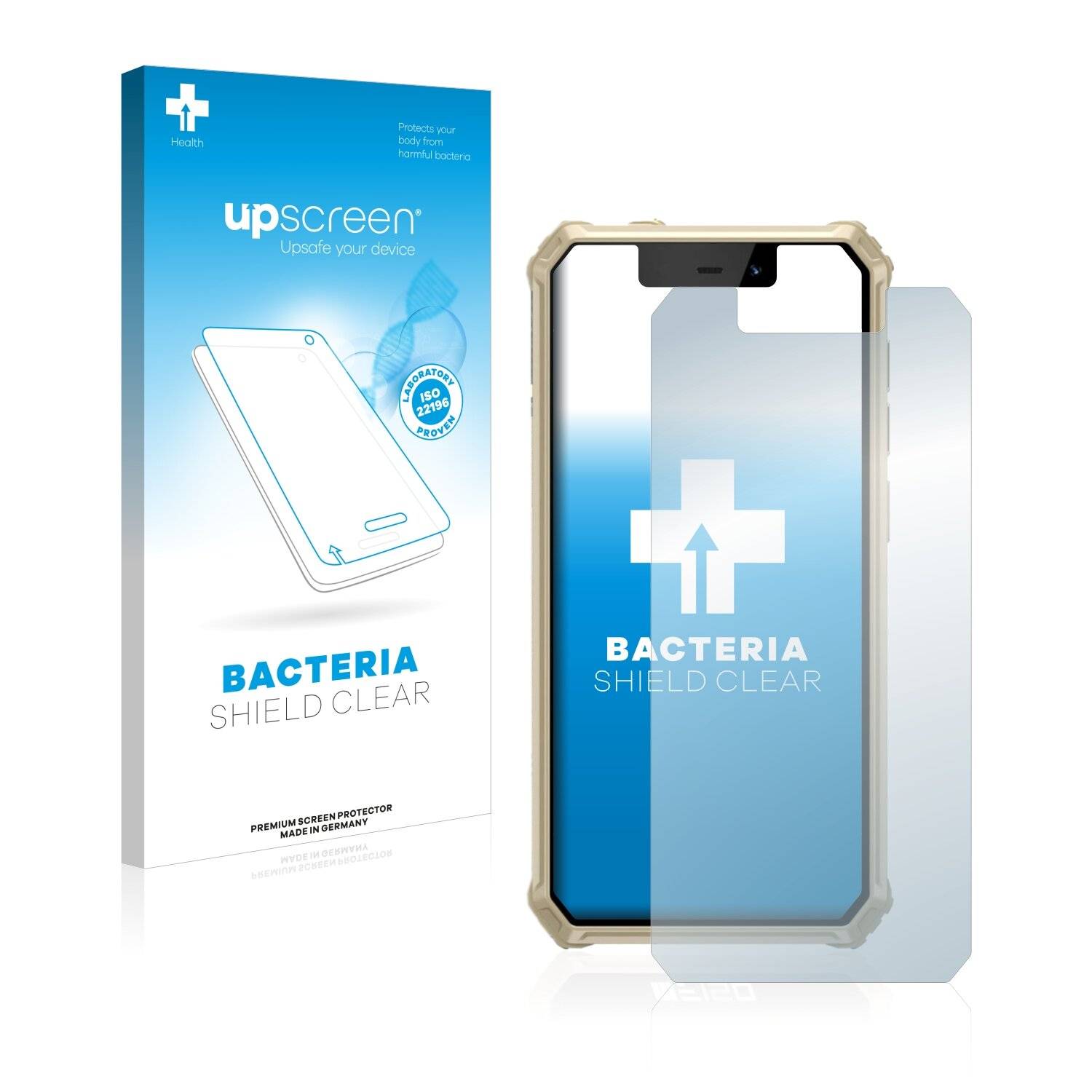 upscreen Bacteria Shield Clear Premium Antibakterielle Displayschutzfolie für Oukitel F150