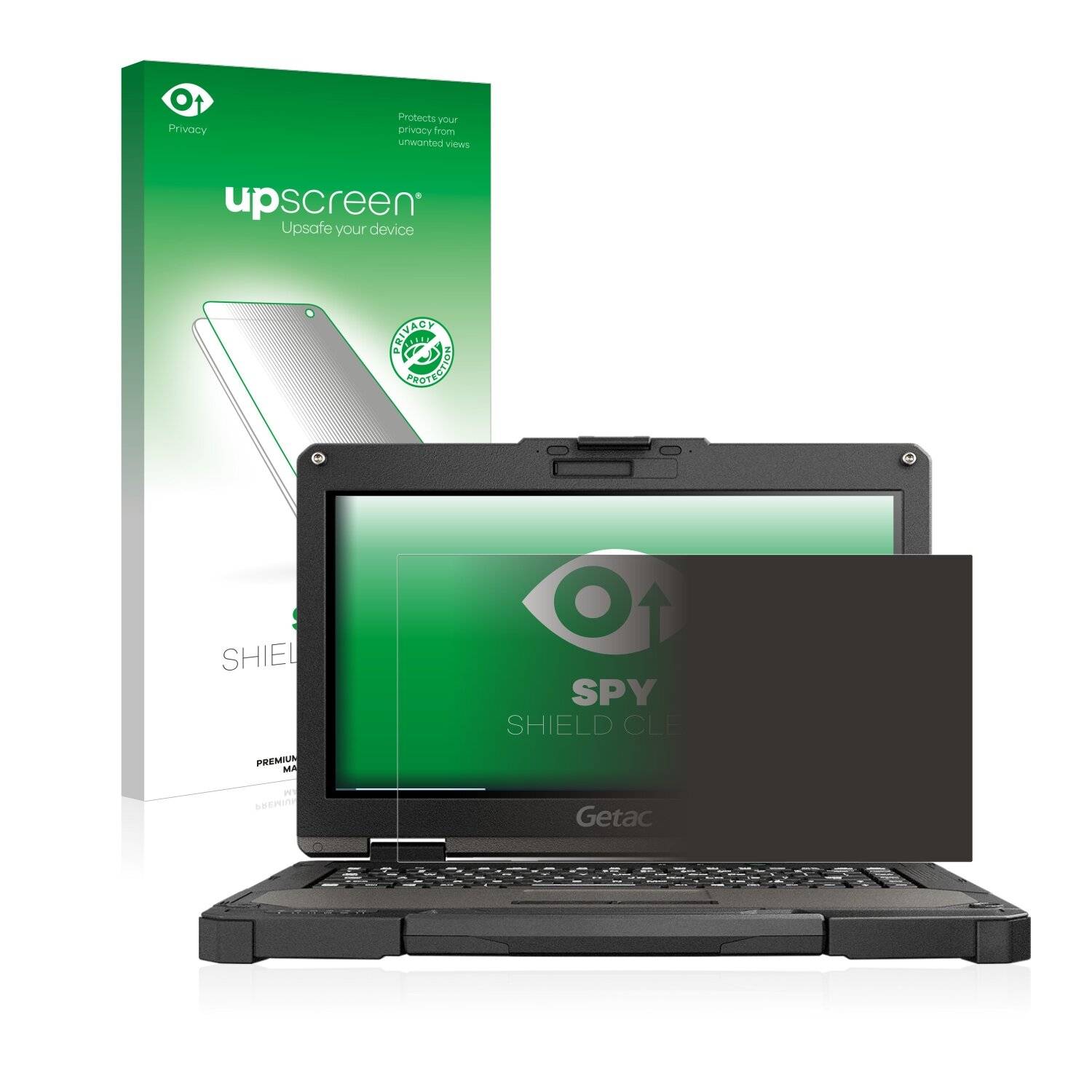 upscreen Spy Shield Clear Premium Blickschutzfolie für Getac