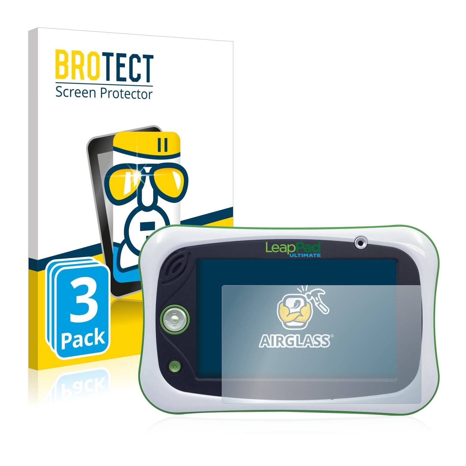 3x BROTECT AirGlass Schutzglas Folie für LeapFrog LeapPad