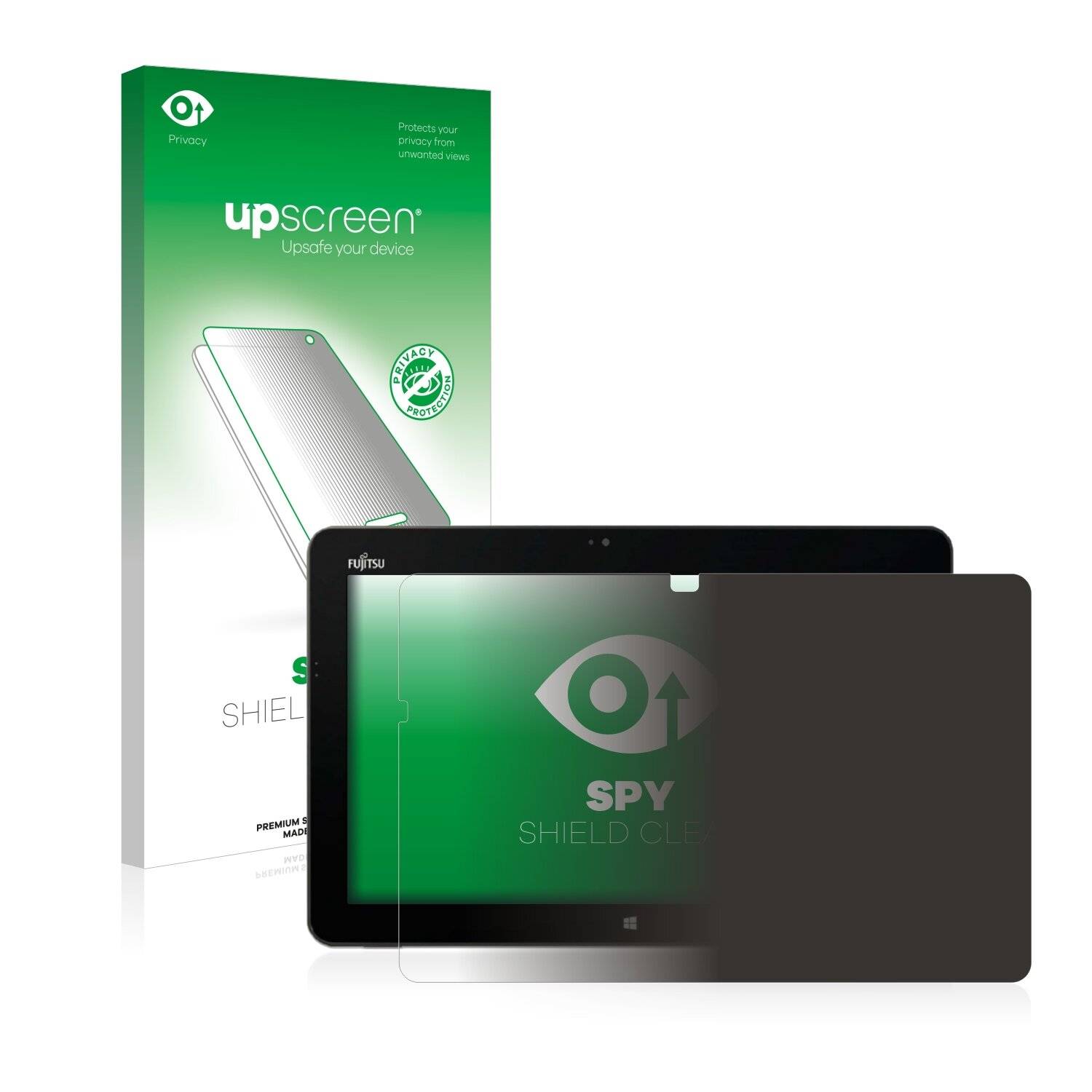 upscreen Spy Shield Clear Premium Blickschutzfolie für Fujitsu Stylistic