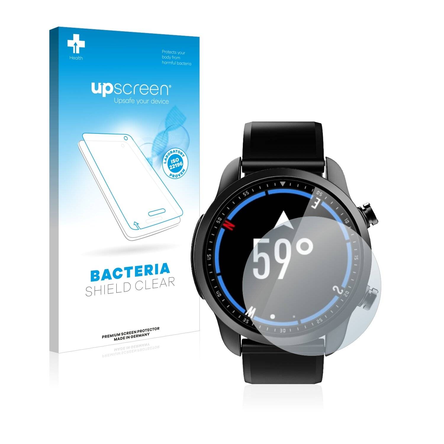 upscreen Bacteria Shield Clear Premium Antibakterielle Displayschutzfolie für Kospet