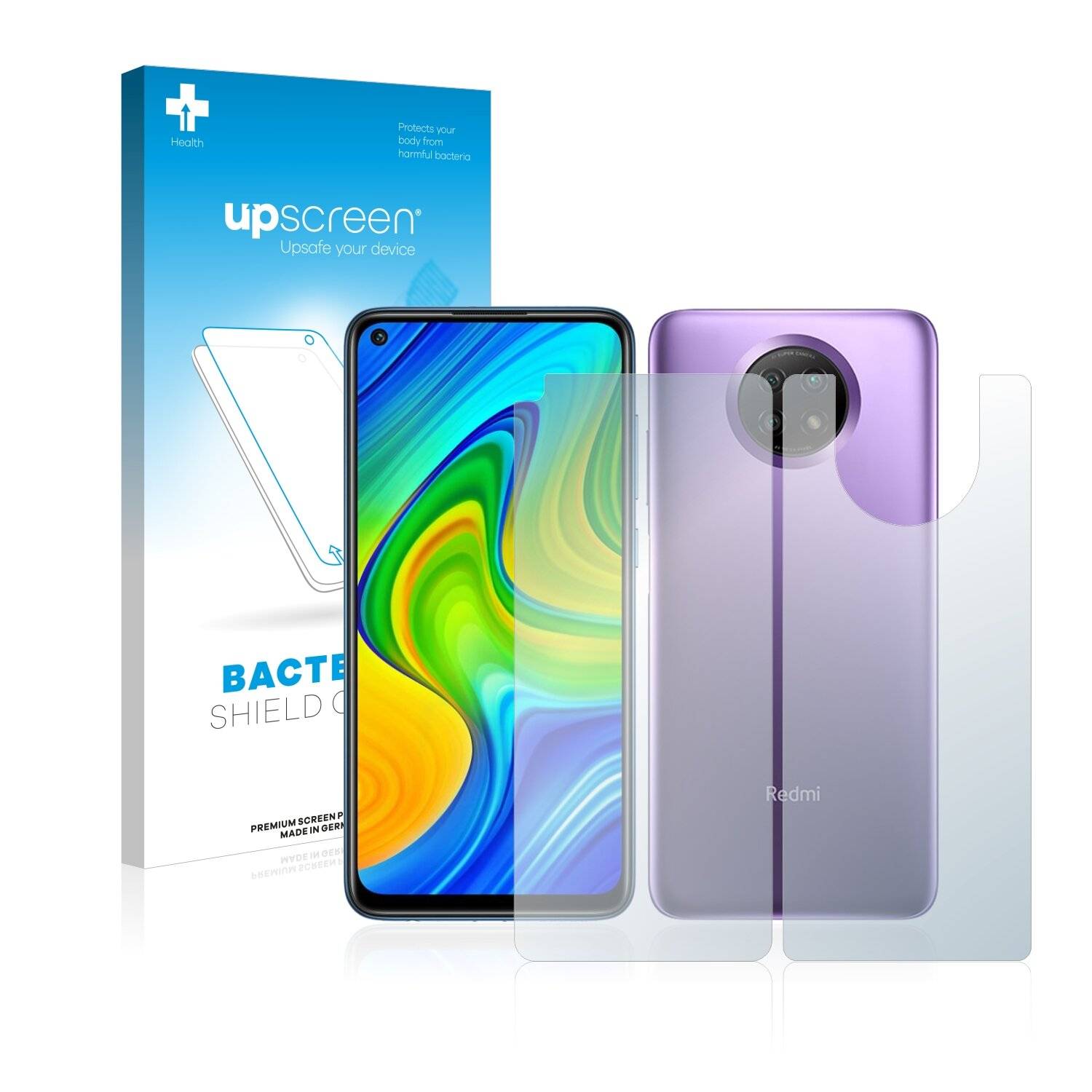 upscreen Bacteria Shield Clear Premium Antibakterielle Displayschutzfolie für Xiaomi Redmi