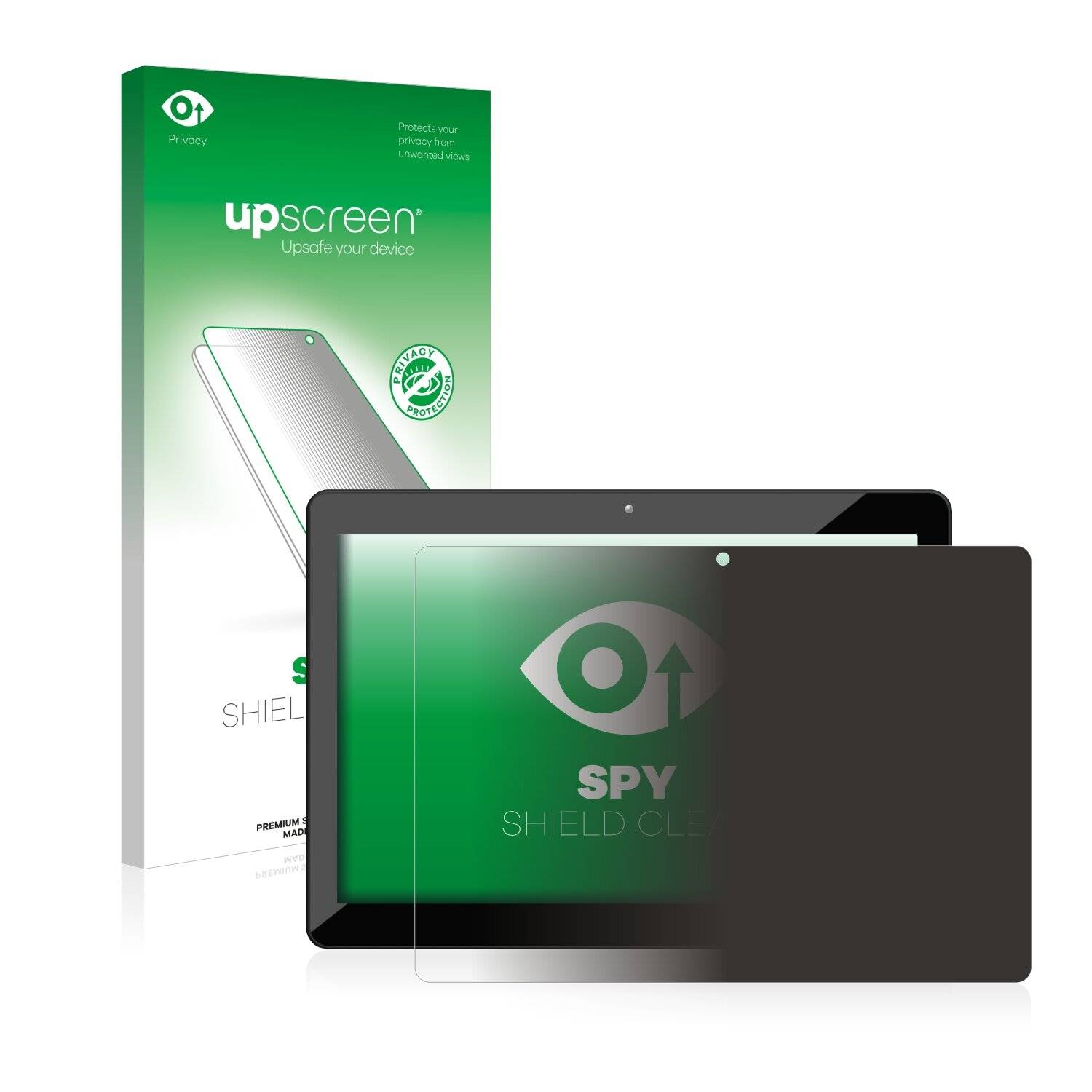 upscreen Spy Shield Clear Premium Blickschutzfolie für Odys Xelio 10 HD