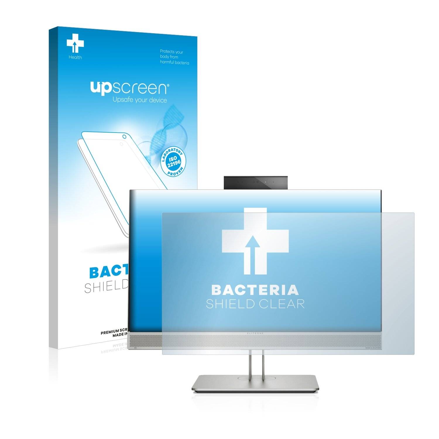 upscreen Bacteria Shield Clear Premium Antibakterielle Displayschutzfolie für HP EliteOne
