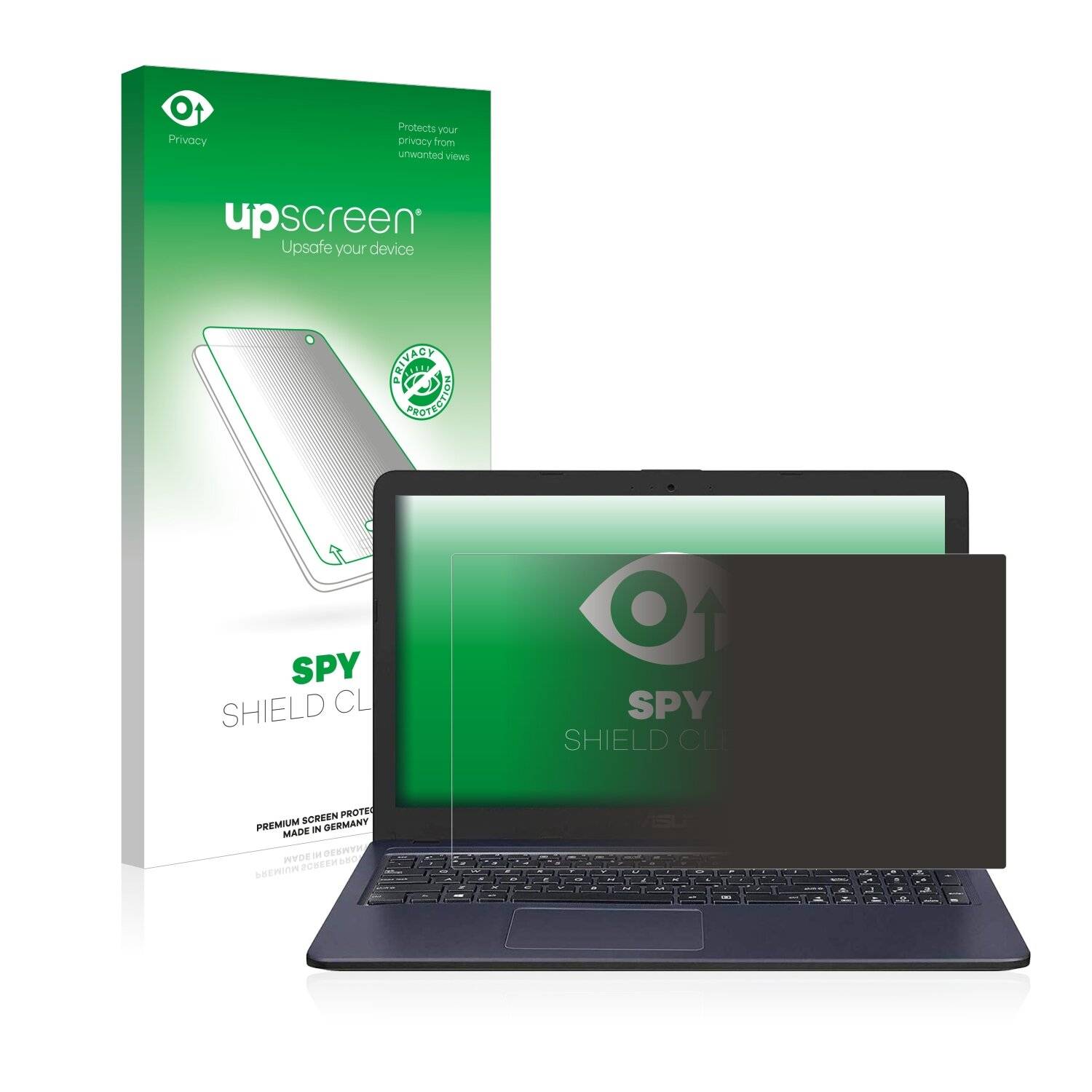 upscreen Spy Shield Clear Premium Blickschutzfolie für Asus