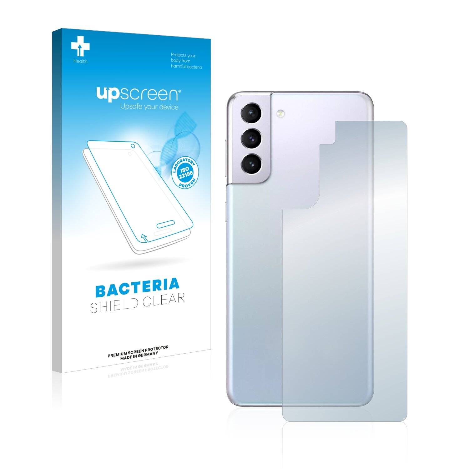 upscreen Bacteria Shield Clear Premium Antibakterielle Displayschutzfolie für Samsung Galaxy