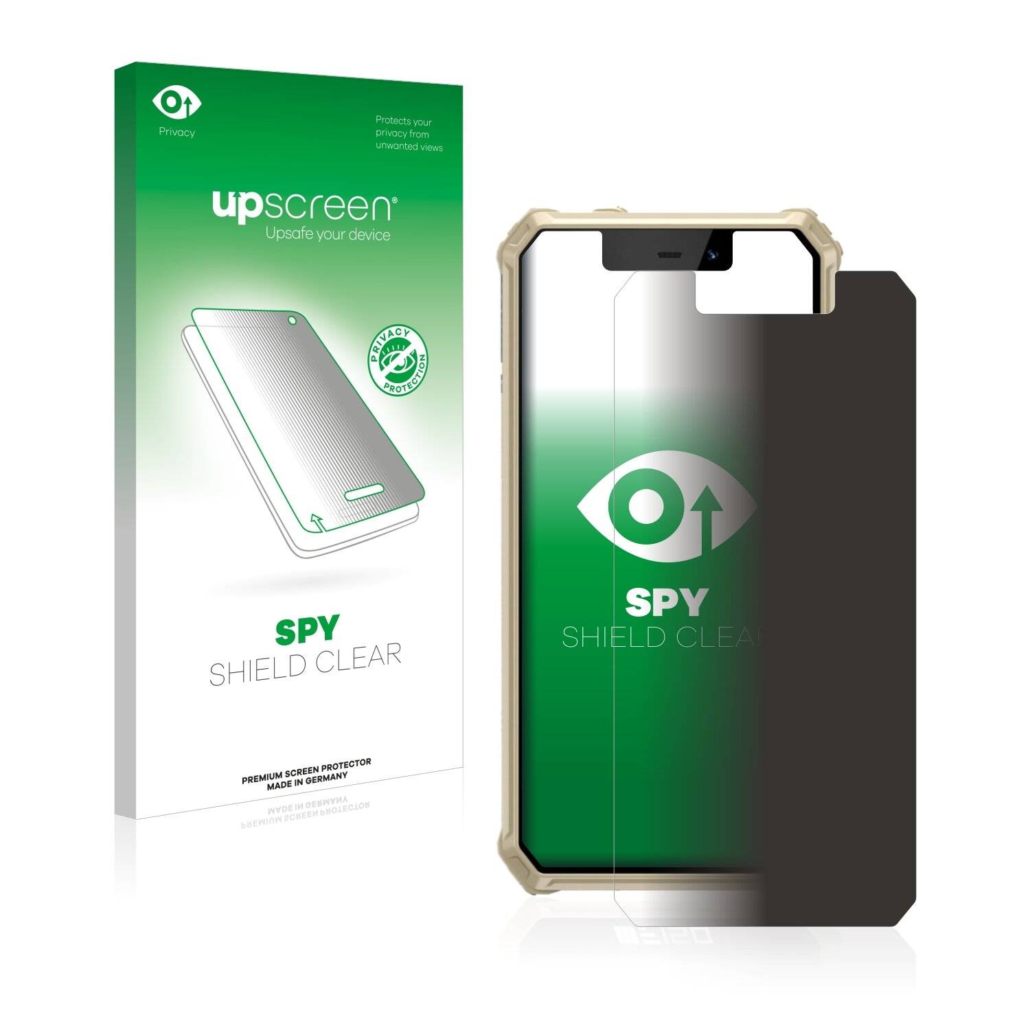 upscreen Spy Shield Clear Premium Blickschutzfolie für Oukitel F150
