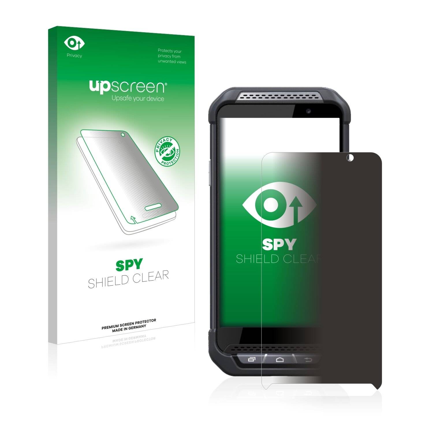 upscreen Spy Shield Clear Premium Blickschutzfolie für Point Mobile