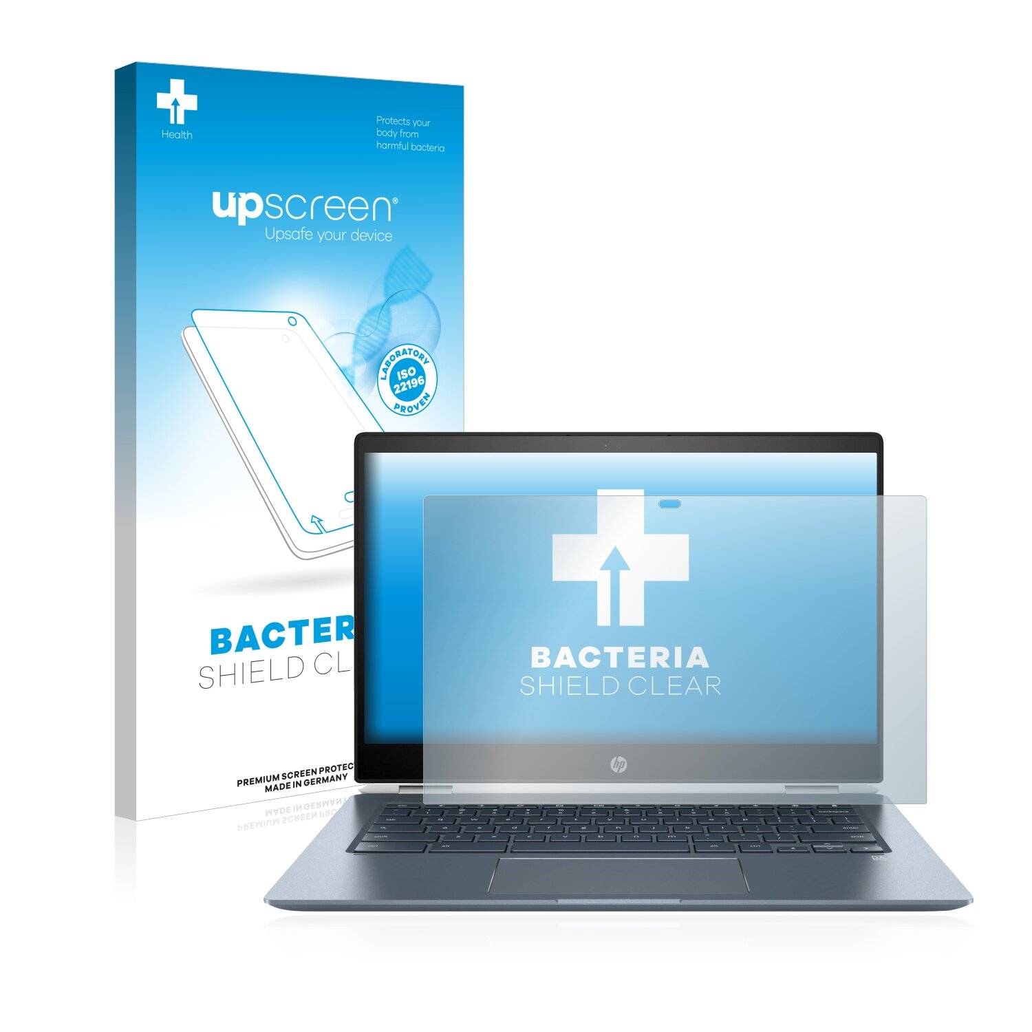 upscreen Bacteria Shield Clear Premium Antibakterielle Displayschutzfolie für HP Chromebook