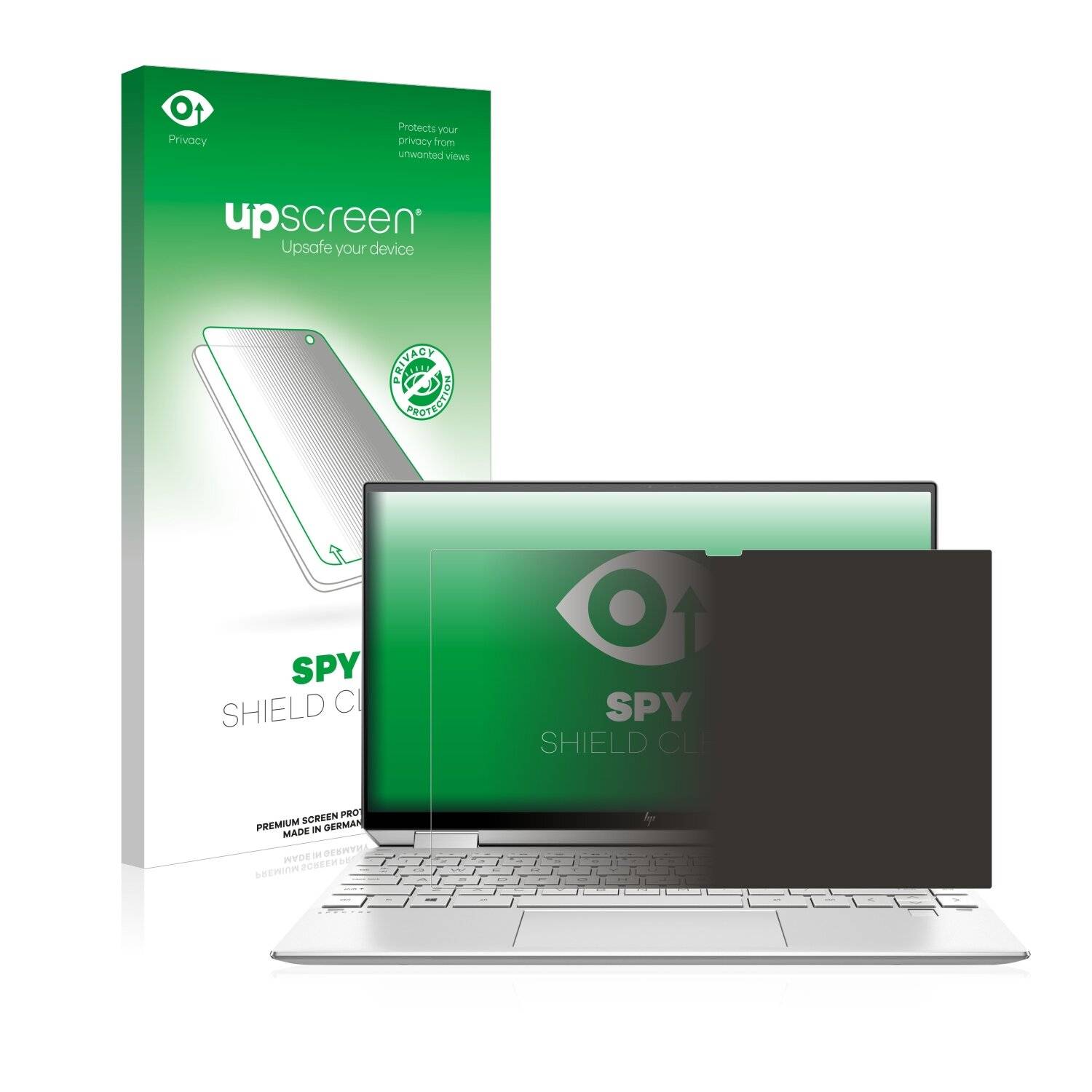 upscreen Spy Shield Clear Premium Blickschutzfolie für HP Spectre x360