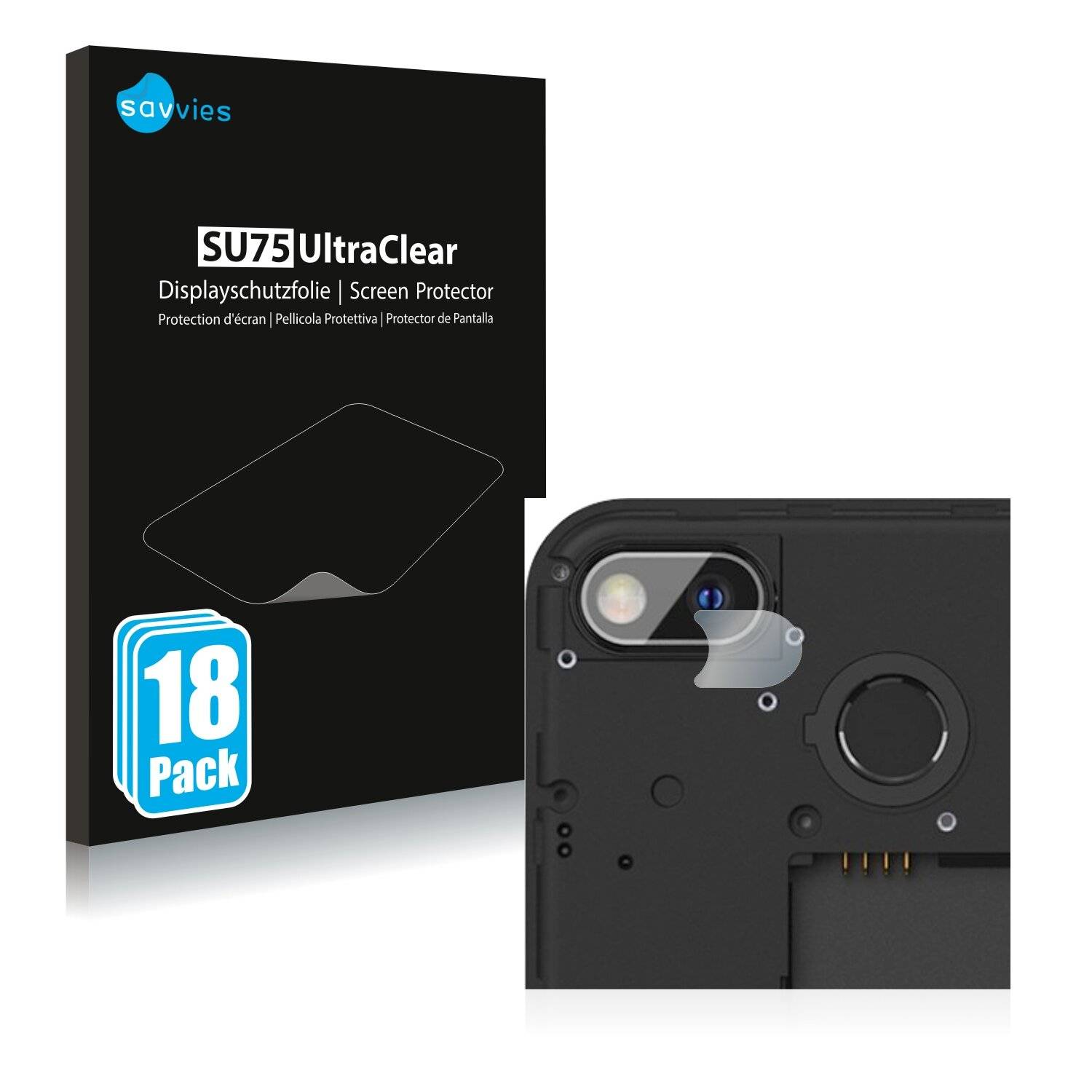 18x Savvies SU75 Displayschutzfolie für Fairphone 3 Plus (NUR