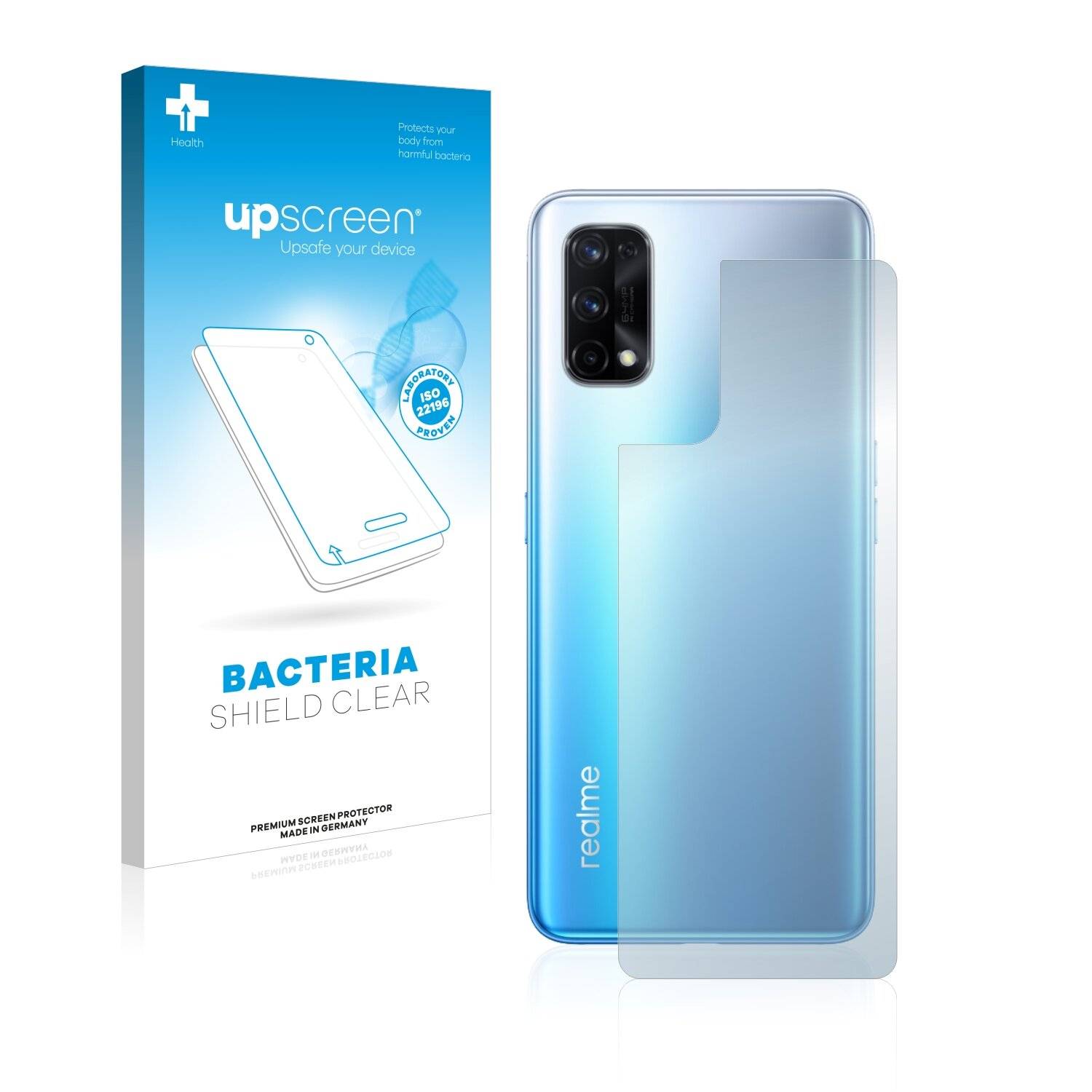 upscreen Bacteria Shield Clear Premium Antibakterielle Displayschutzfolie für Realme X7