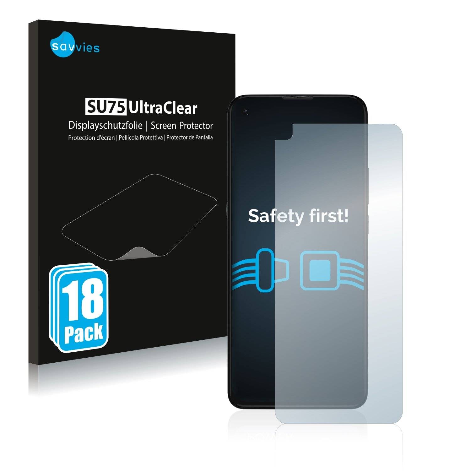 18x Savvies SU75 Displayschutzfolie für Lenovo K12