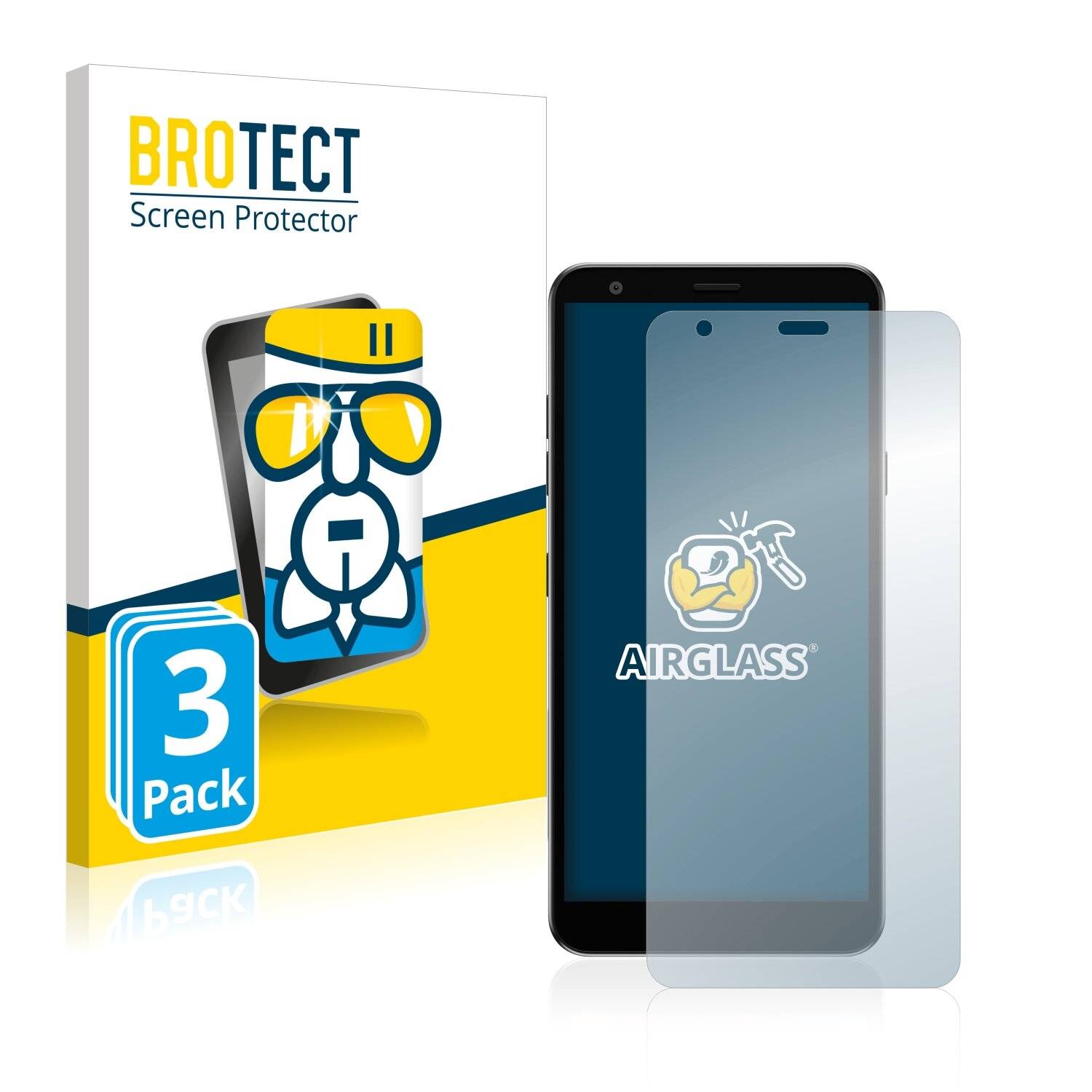 3x BROTECT AirGlass Schutzglas Folie für LG Tribute