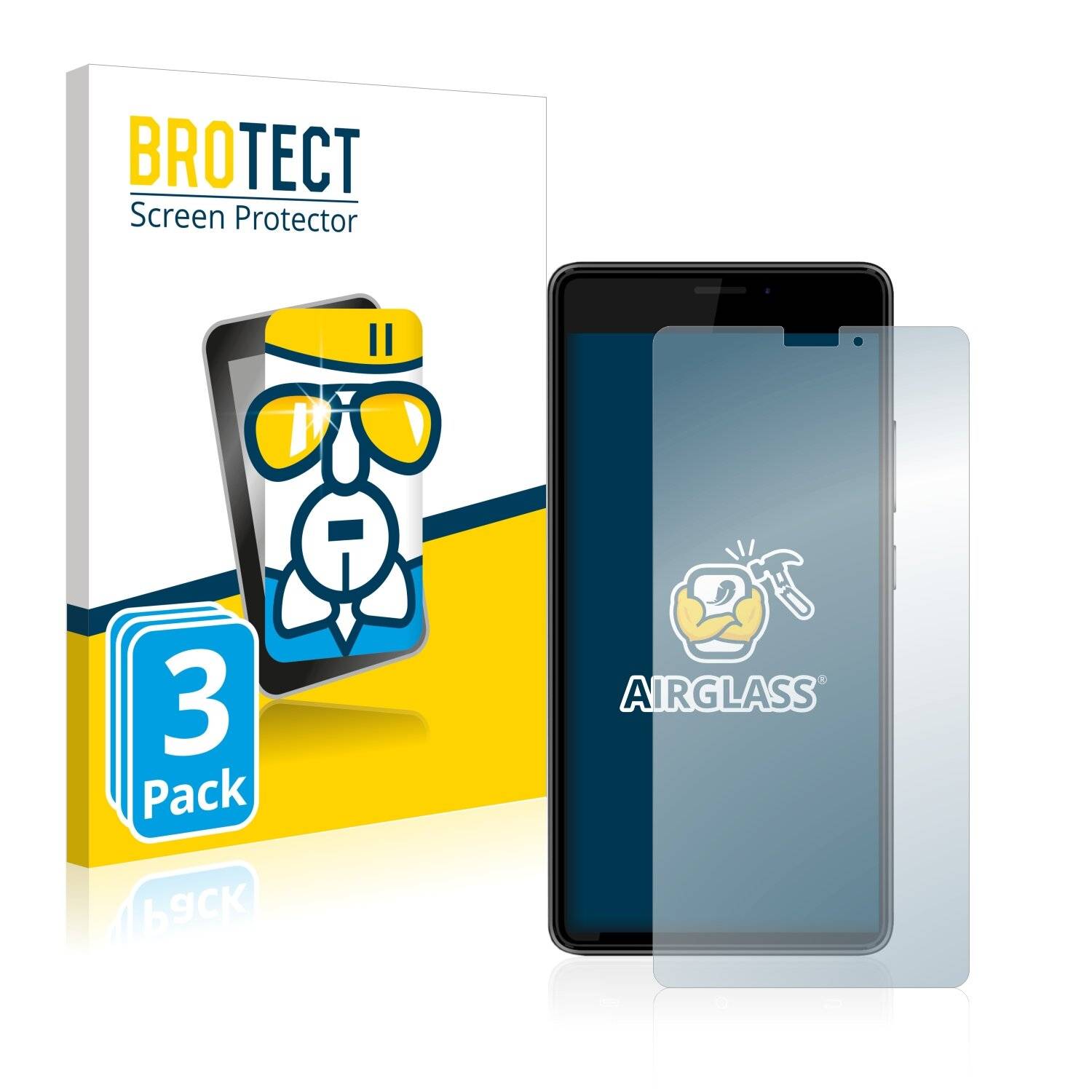 3x BROTECT AirGlass Schutzglas Folie für Cubot