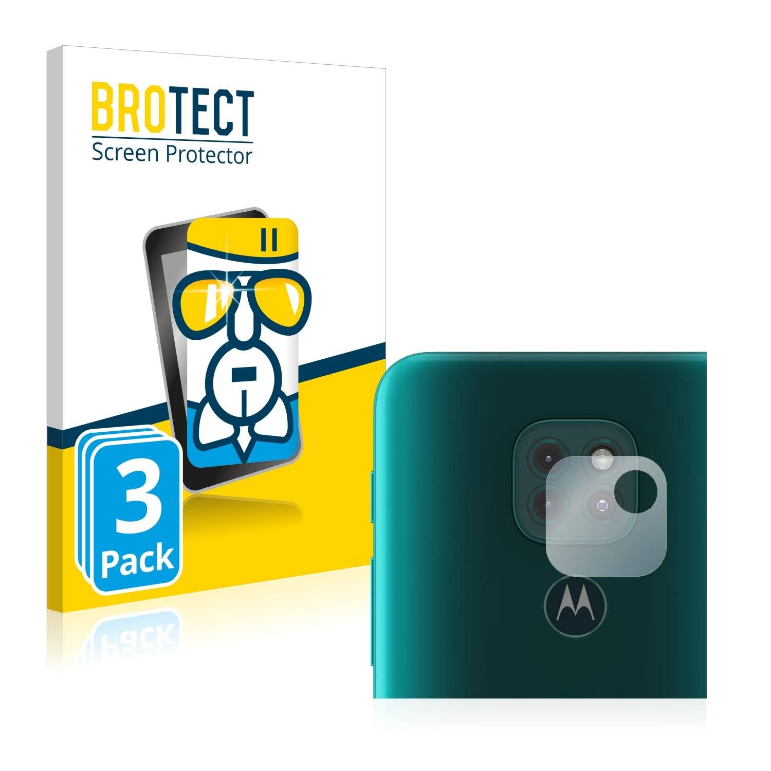 3x BROTECT AirGlass Schutzglas Folie für Motorola Moto G9 Play (NUR
