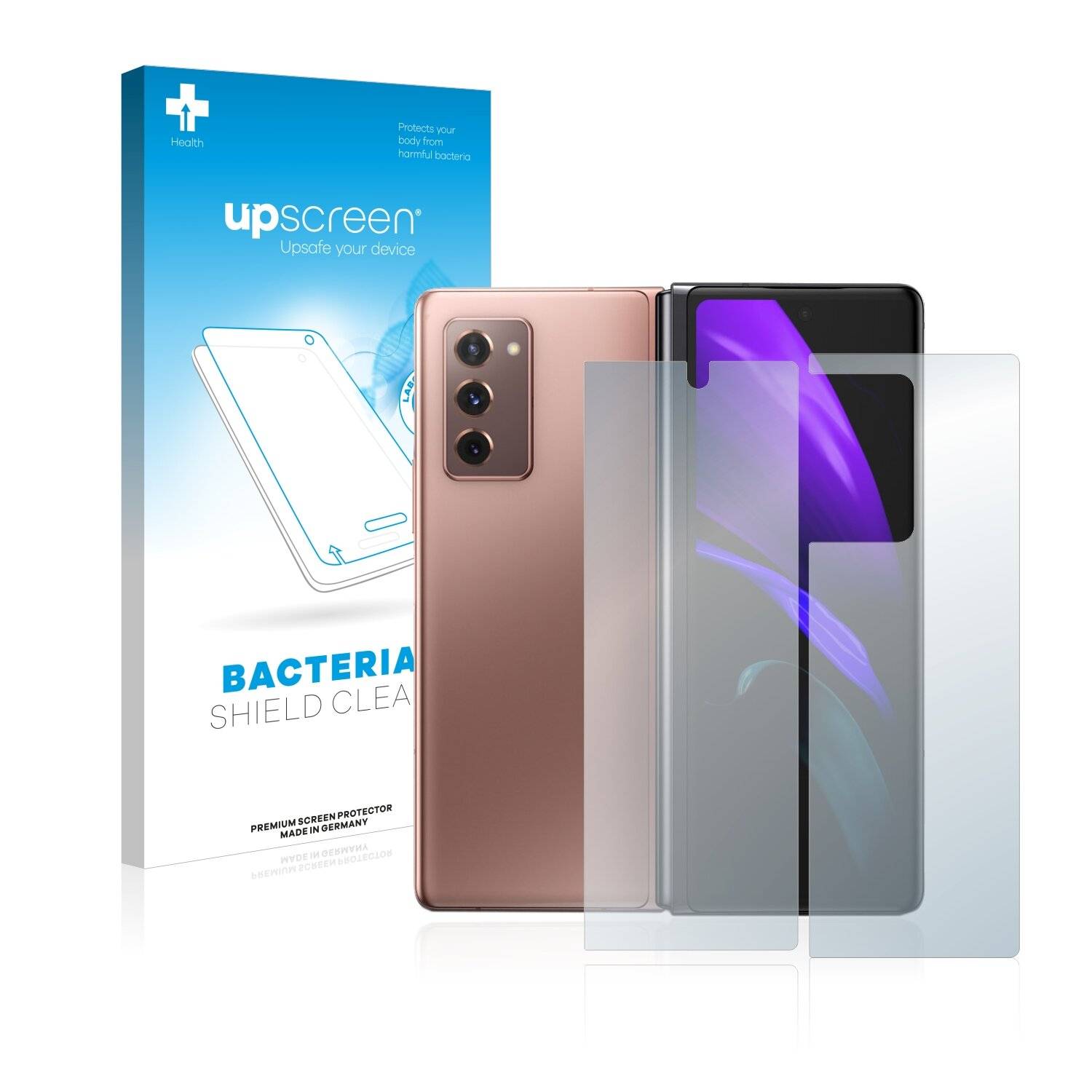 upscreen Bacteria Shield Clear Premium Antibakterielle Displayschutzfolie für Samsung Galaxy