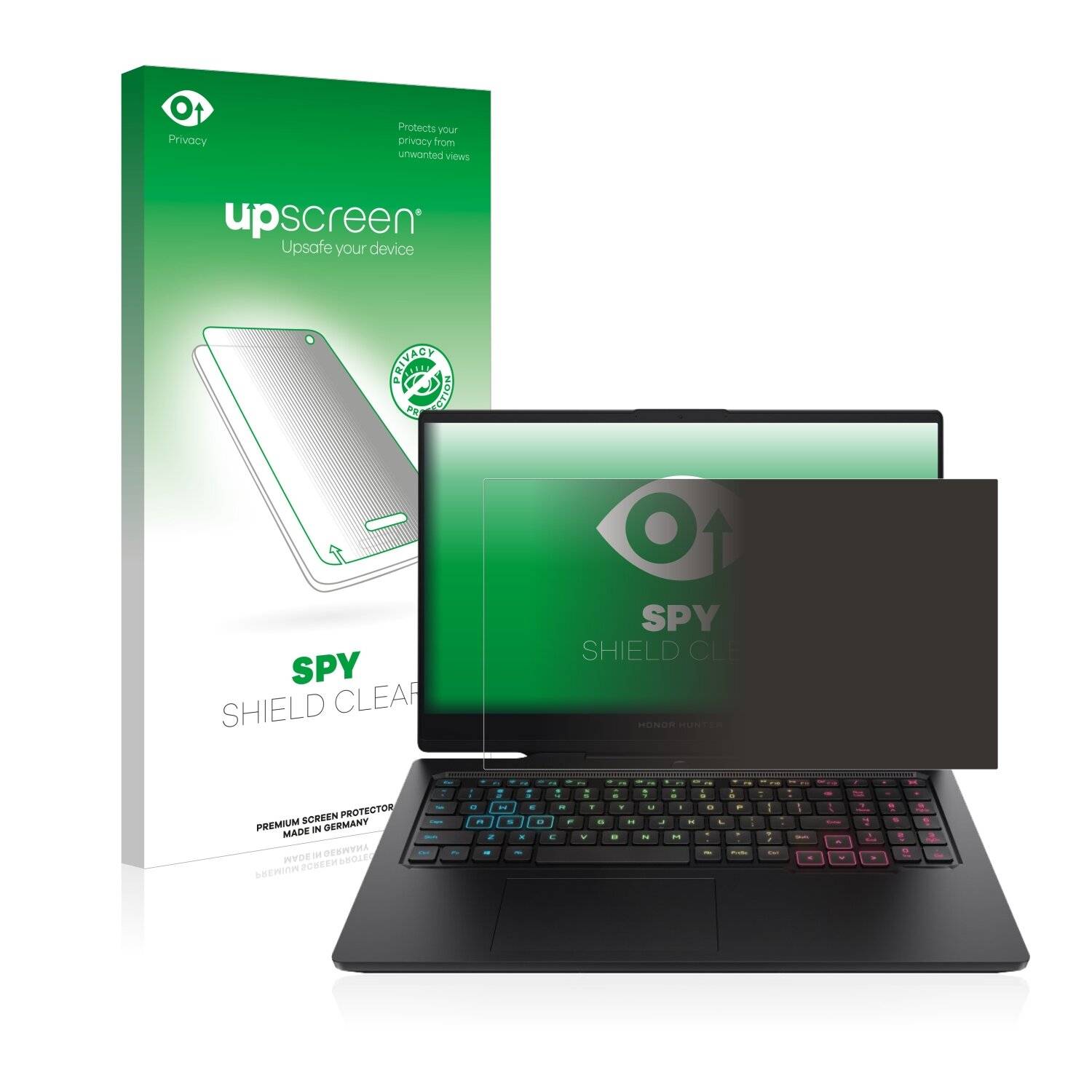 upscreen Spy Shield Clear Premium Blickschutzfolie für Honor Hunter