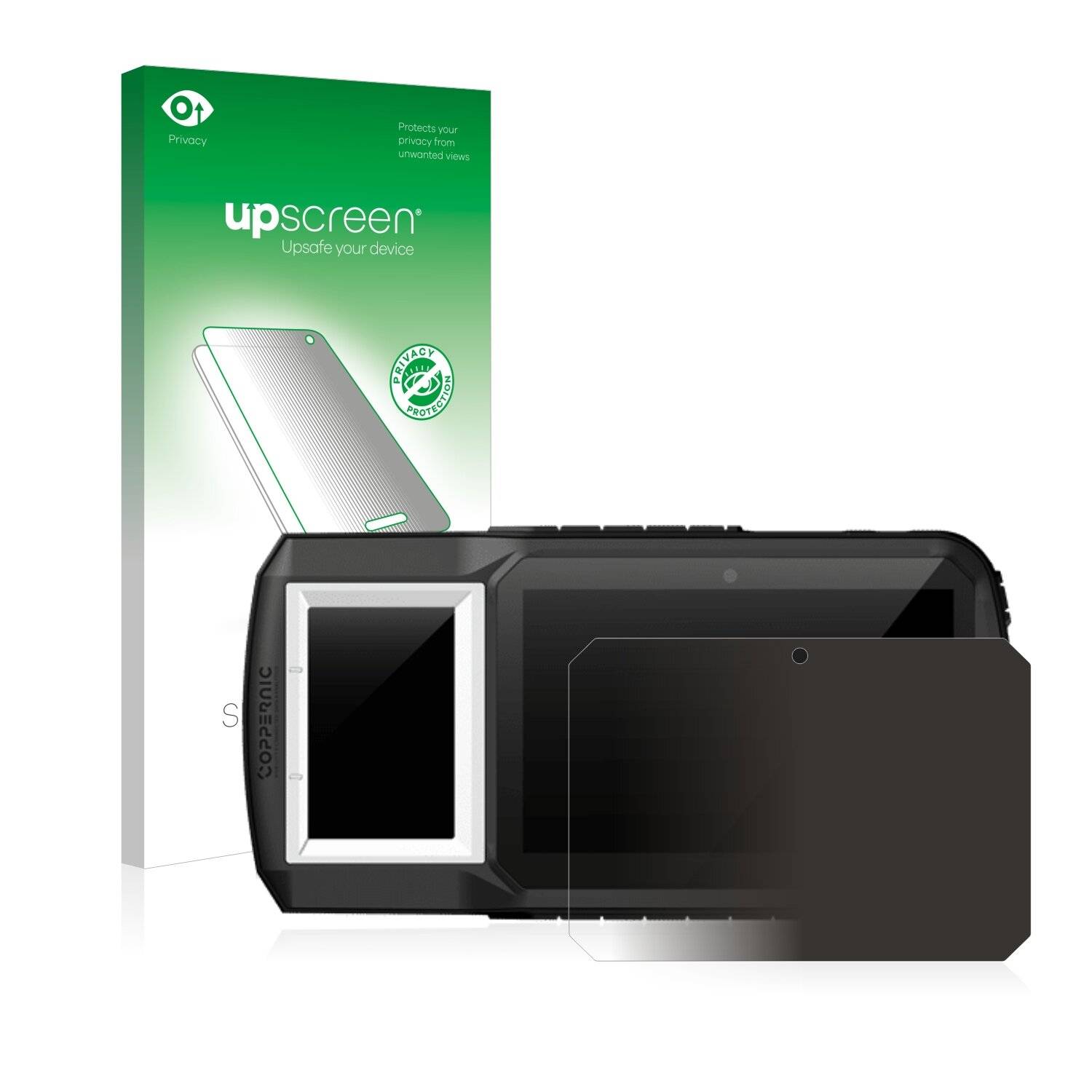 upscreen Spy Shield Clear Premium Blickschutzfolie für Coppernic ID Platform