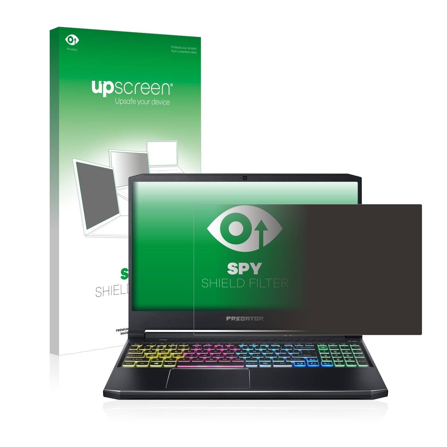 upscreen Spy Shield Filter Premium Blickschutzfilter für Acer Predator Helios