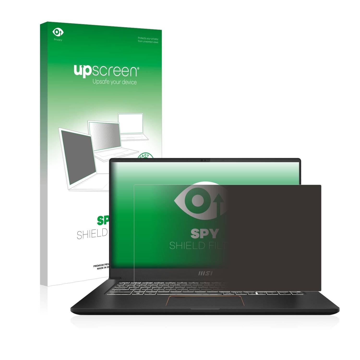 upscreen Spy Shield Filter Premium Blickschutzfilter für MSI Summit