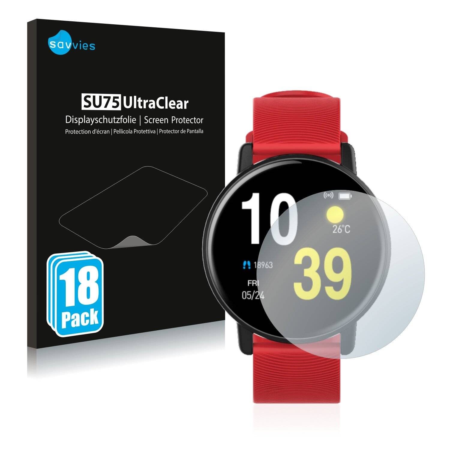 18x Savvies SU75 Displayschutzfolie für Lynwo