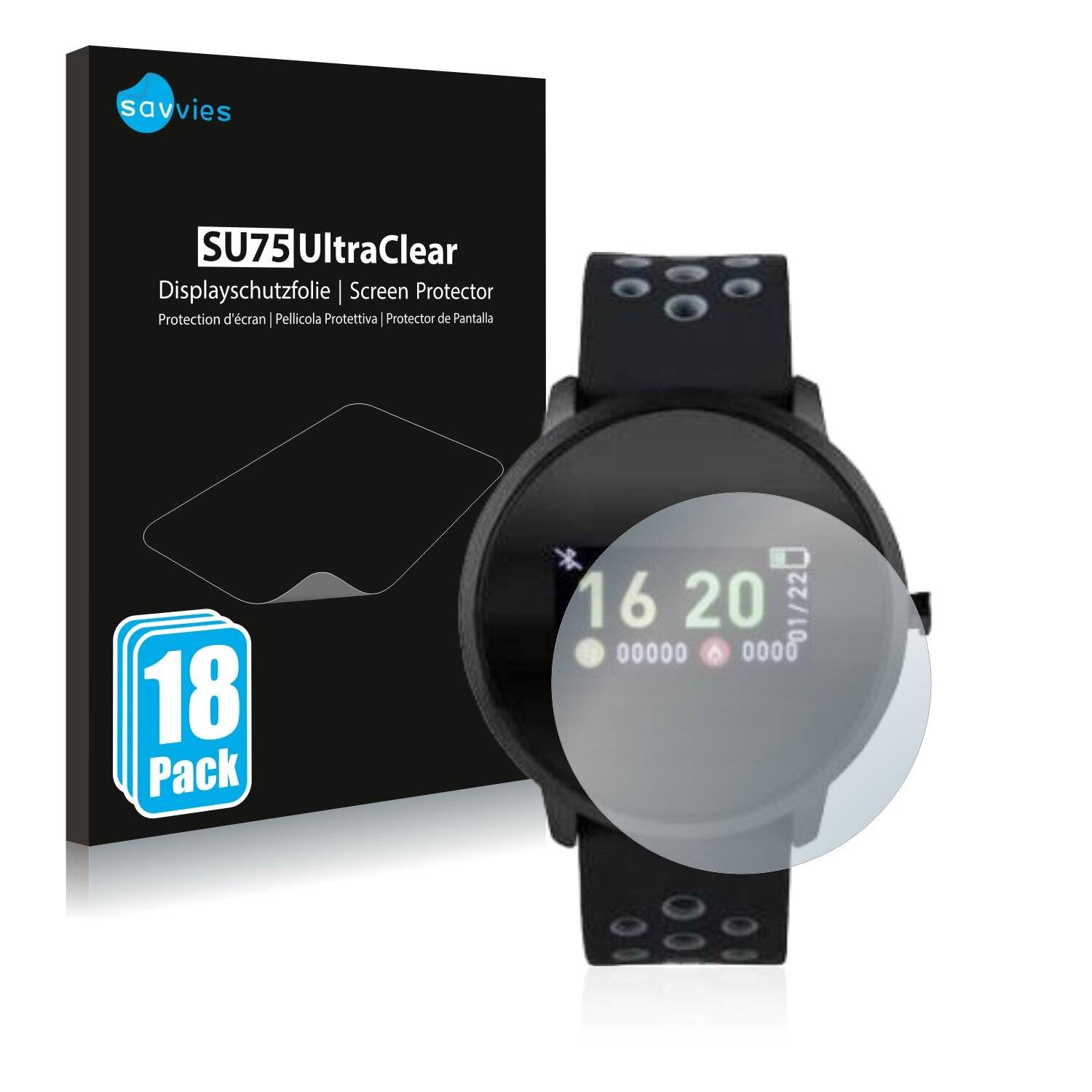 18x Savvies SU75 Displayschutzfolie für Sempre Smart Color