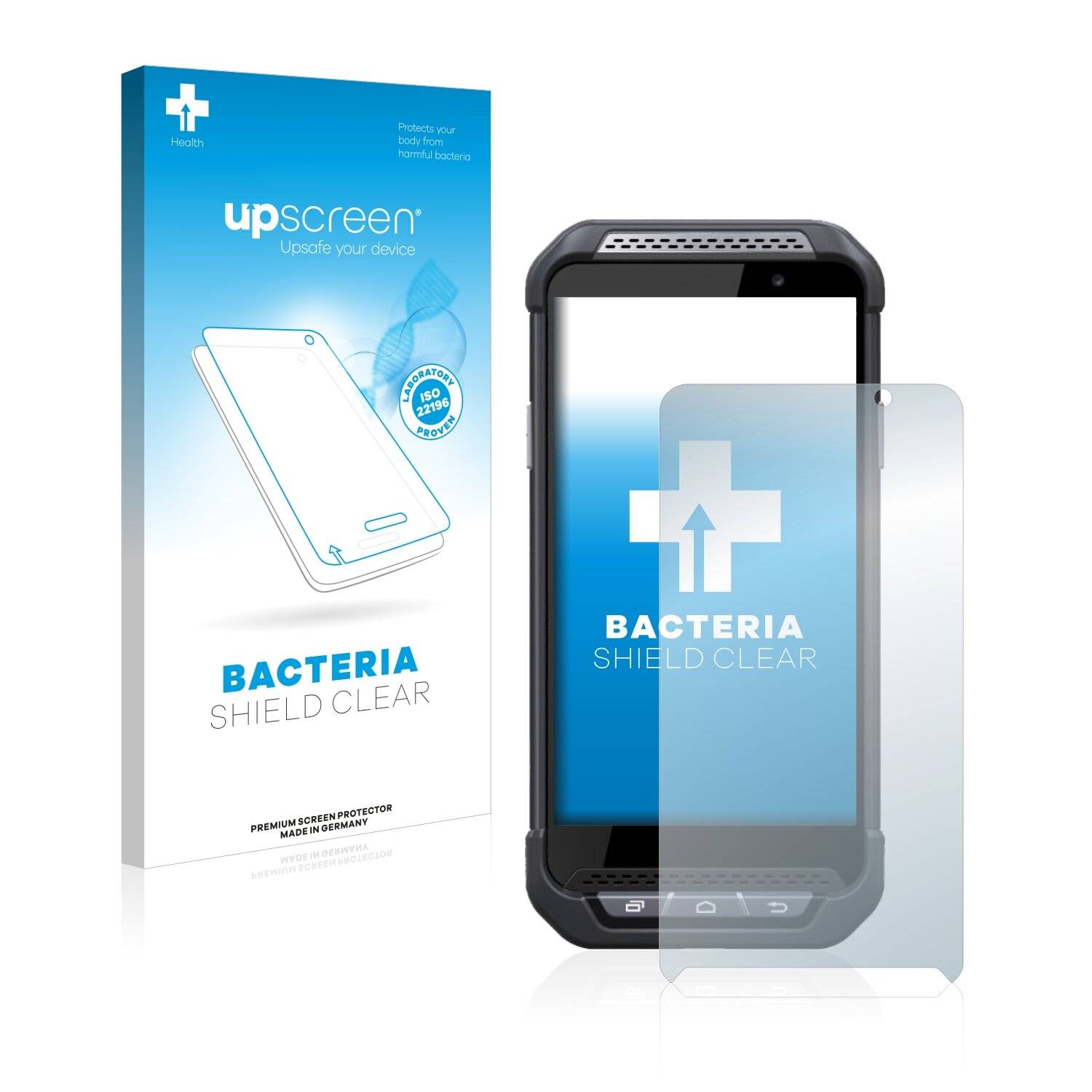 upscreen Bacteria Shield Clear Premium Antibakterielle Displayschutzfolie für Point Mobile