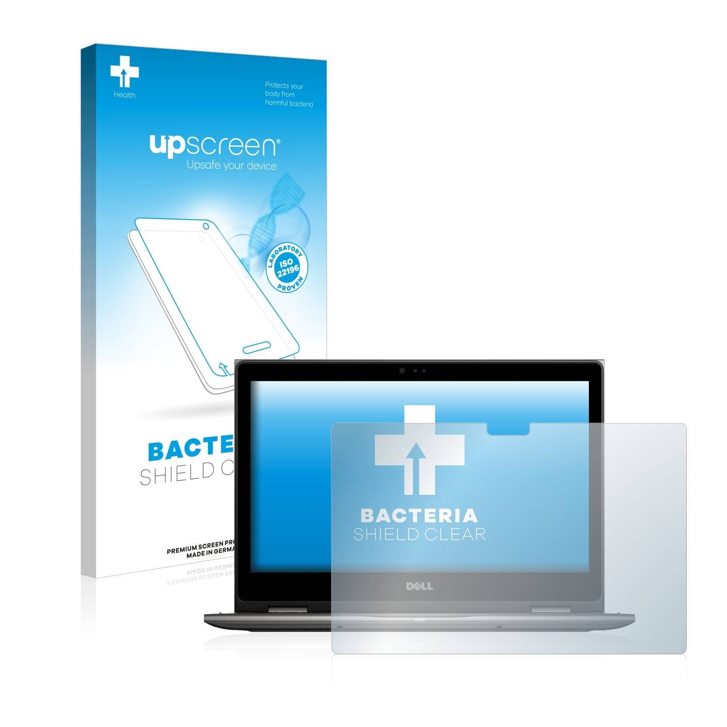 upscreen Bacteria Shield Clear Premium Antibakterielle Displayschutzfolie für Dell Inspiron